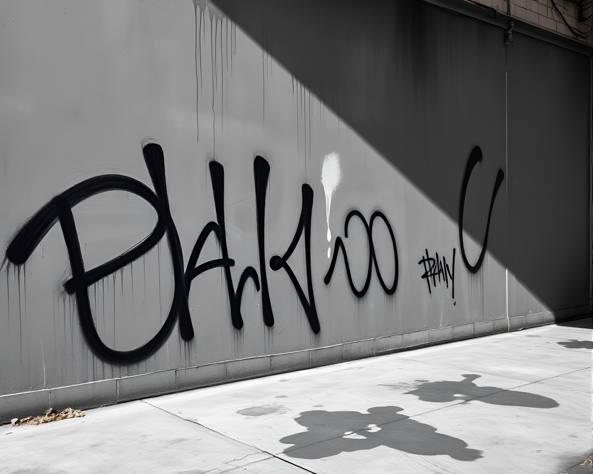 Dynamic Piano: Urban Graffiti Serenade – free AI stock image