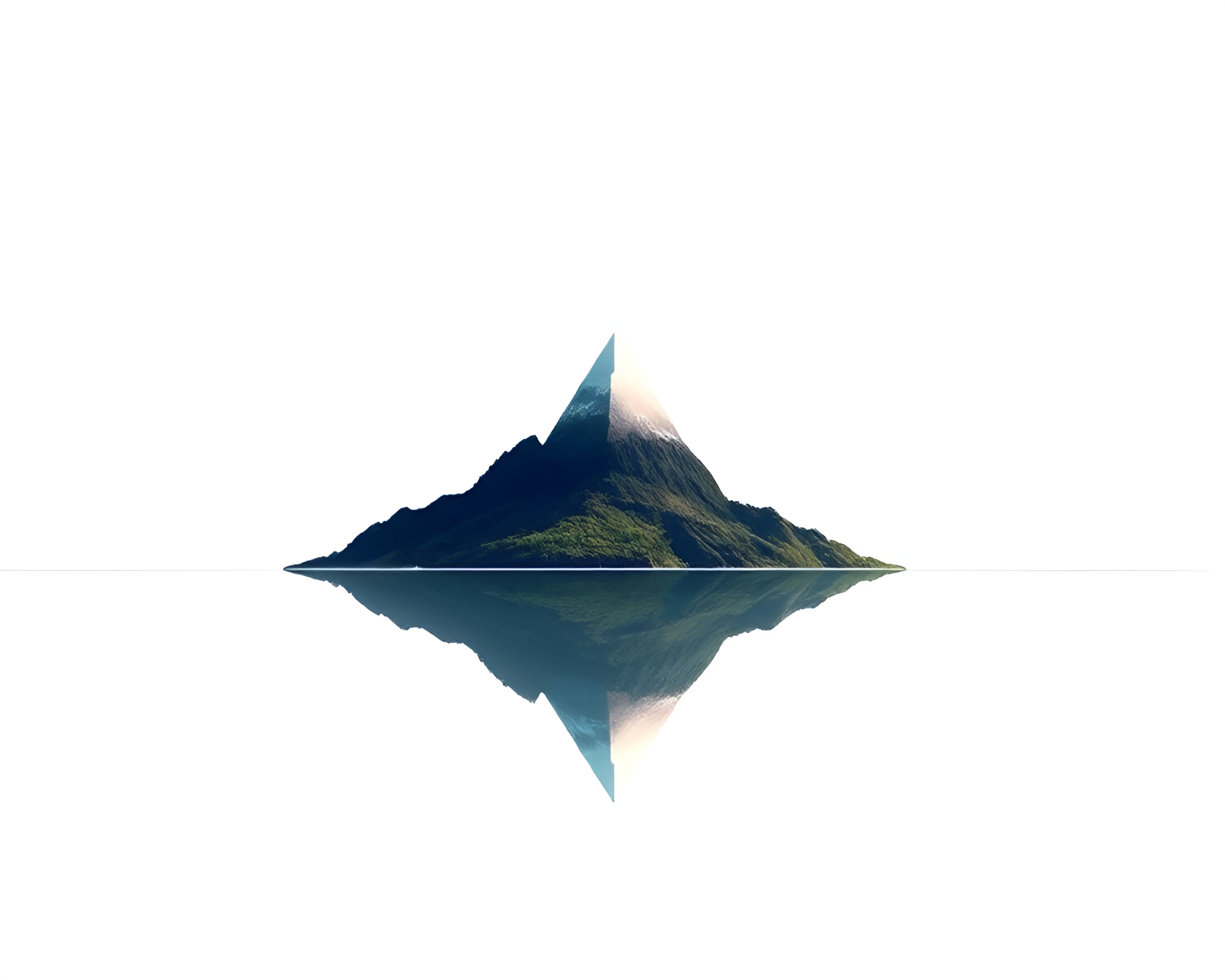 Prism Island in Data Visualization: Minimalist Refractions – free AI stock image