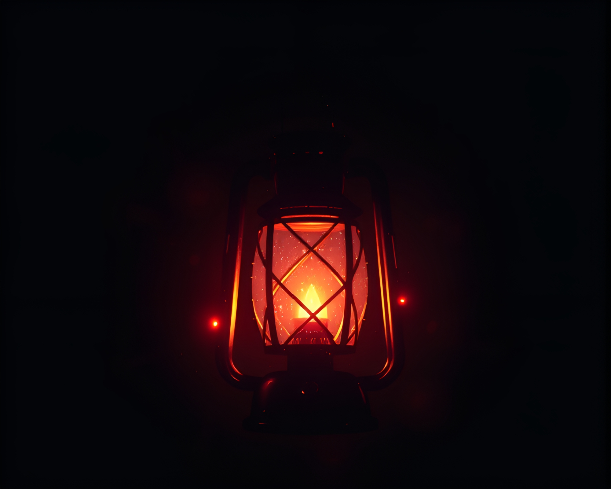 Pixelated Lantern in Line Art Style Texture Overlay – free AI stock image