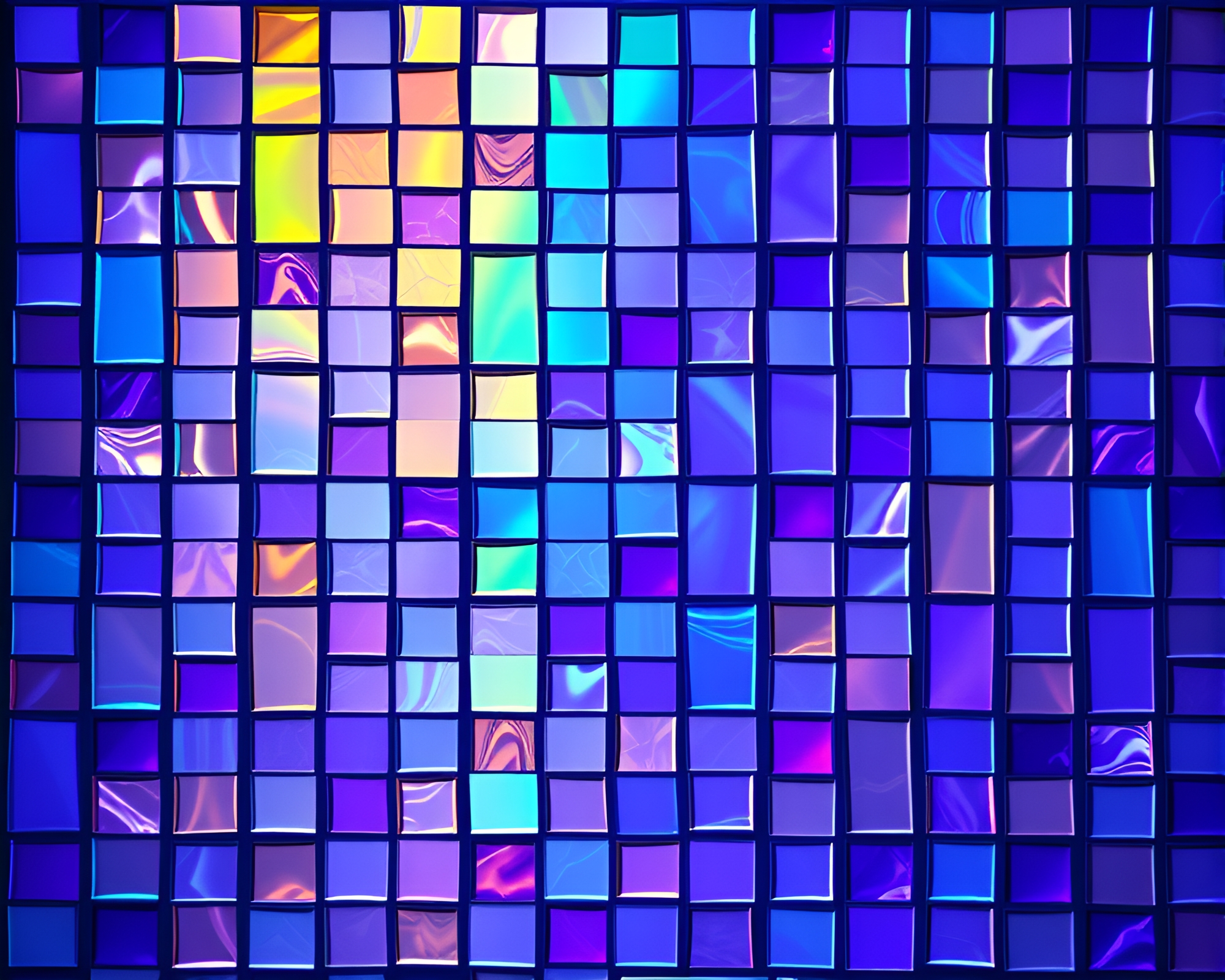 Gelato Cone Stained Glass Mosaic Art – free AI stock image