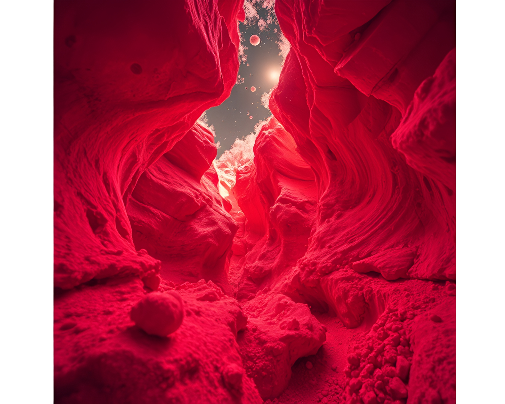 Infrared Drone Captures Unique Pop Art Bubble Cluster – free AI stock image