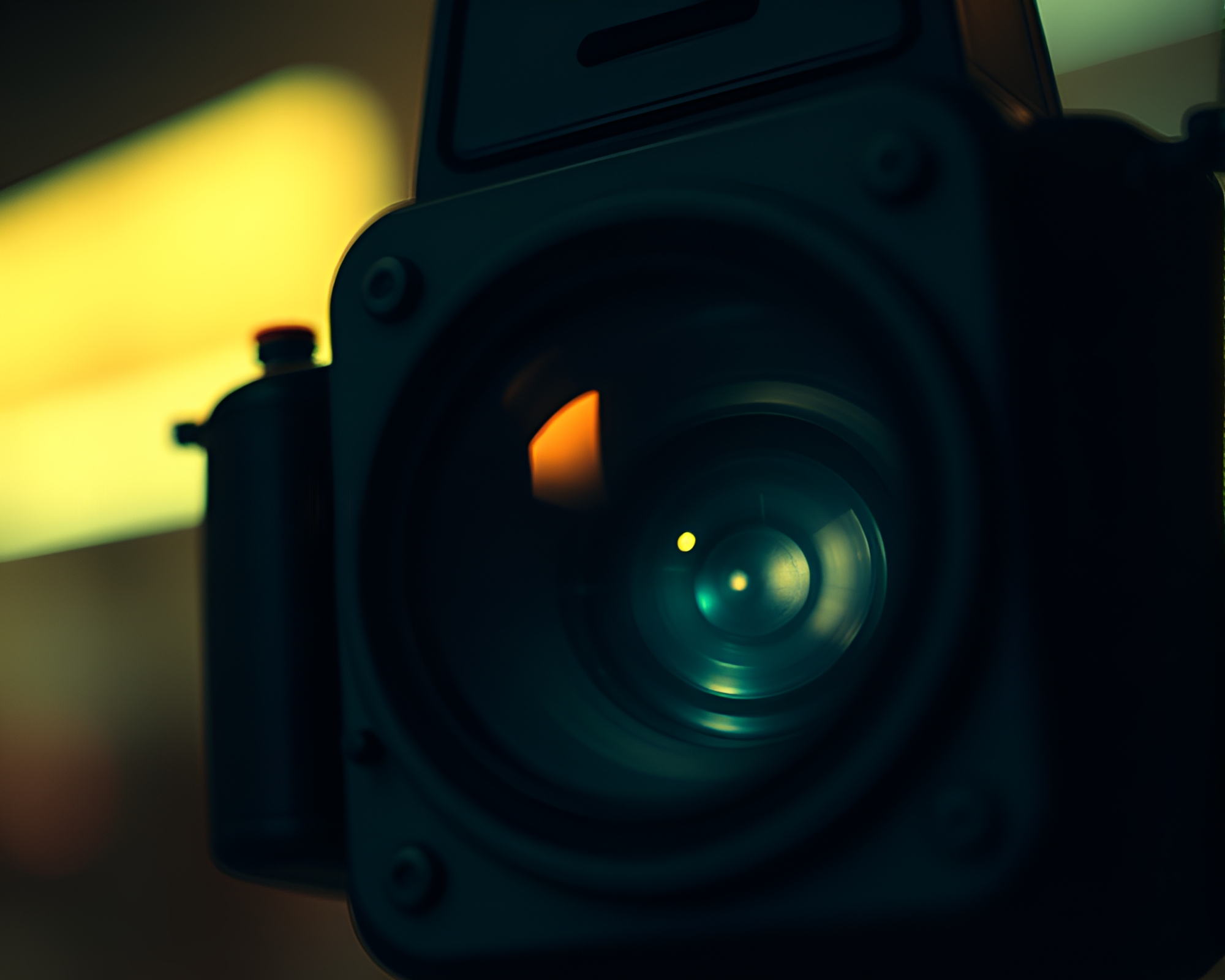 Film Noir Lantern Focused Glow – free AI stock image