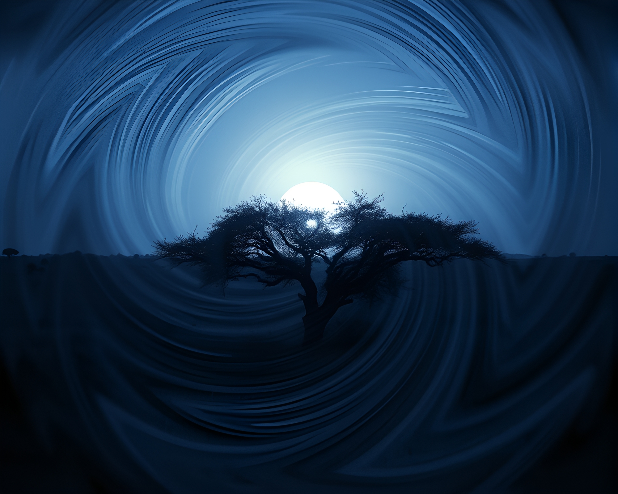 Savanna Sunset x-ray Vortex – free AI stock image
