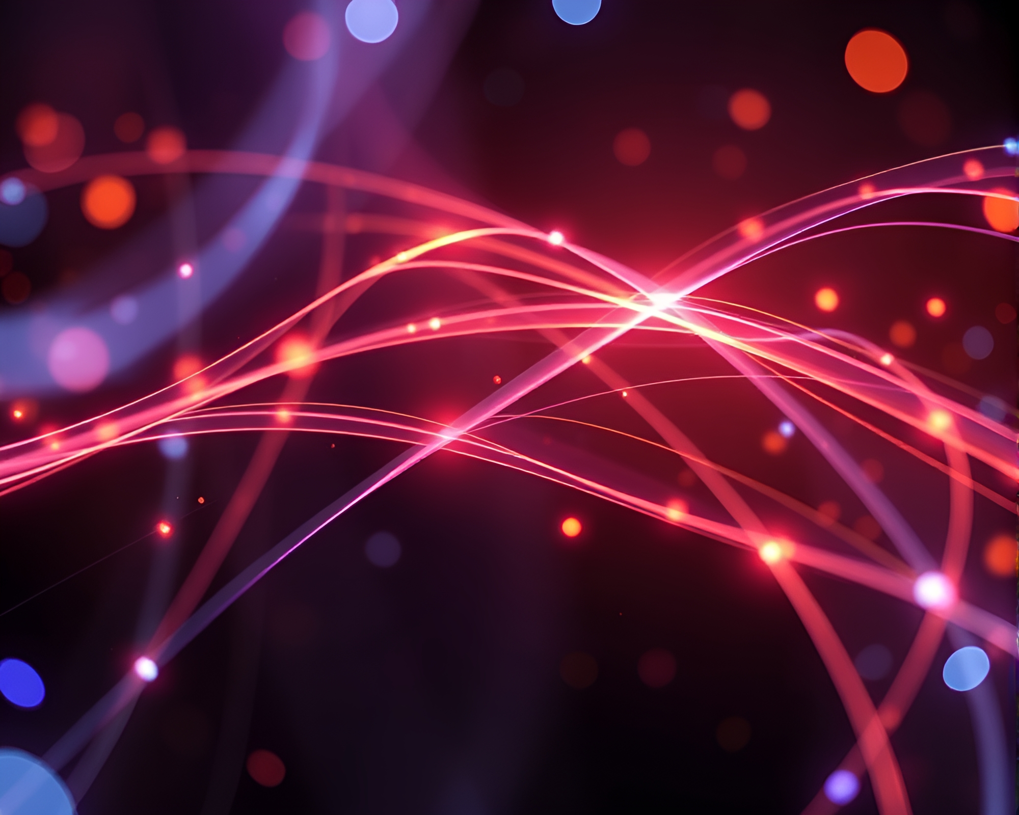 Fiber Optics Holographic Display: Digital Bloom Medical Art – free AI stock image