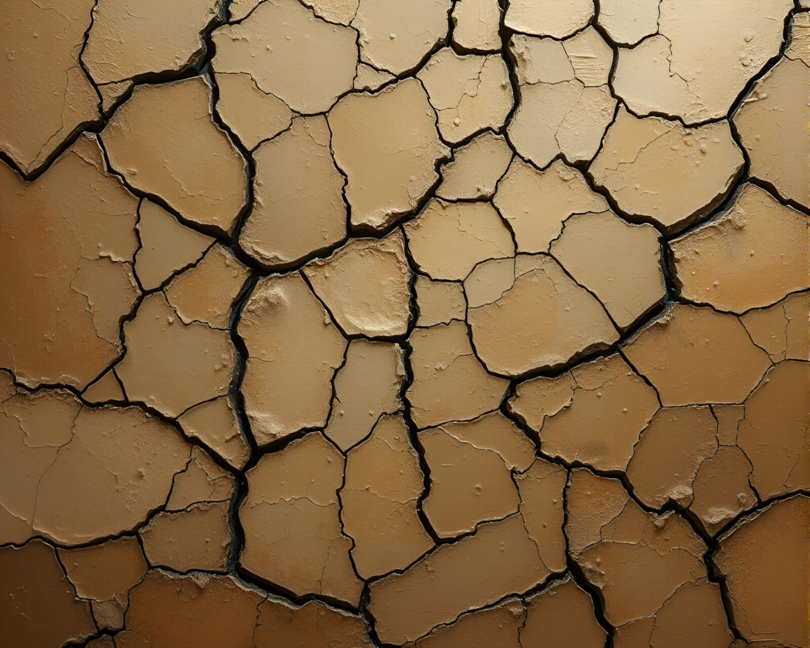 Muted earth tones cracked earth in AI oil painting
