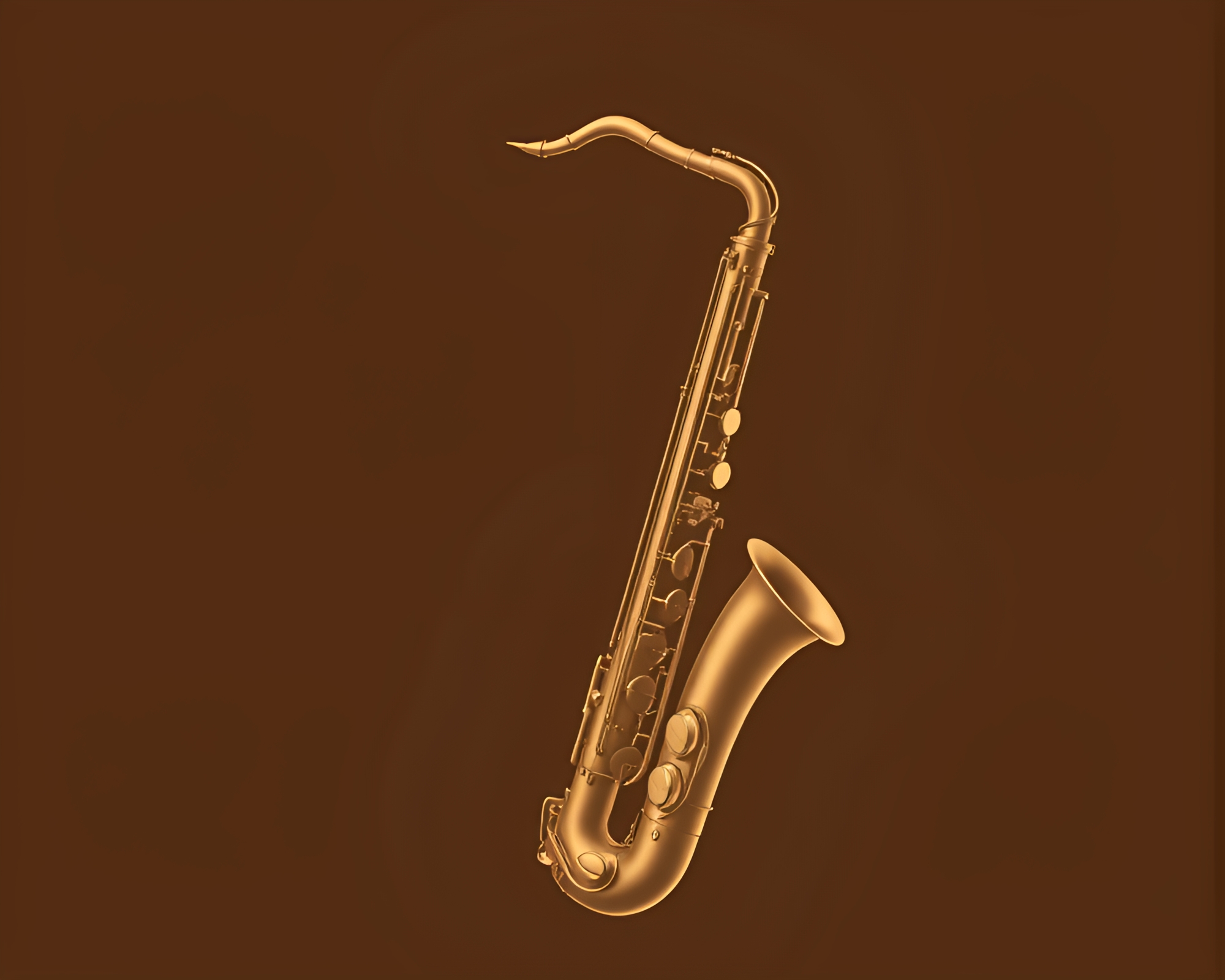 Saxophone Symphony in Sepia: Skeuomorphic Musical Magic – free AI stock image