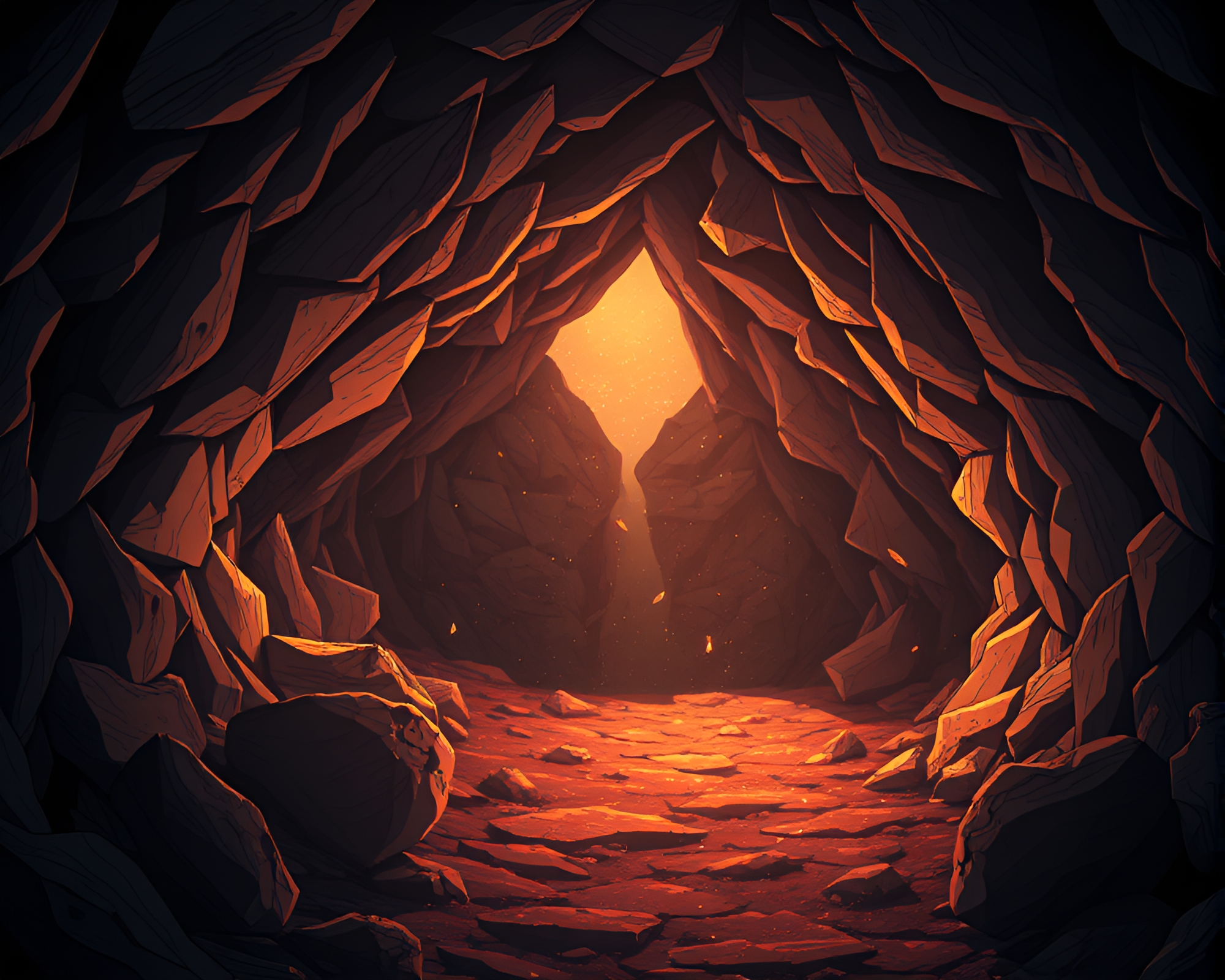 Rustic Cabin Anime Kaleidoscope Entrance – free AI stock image