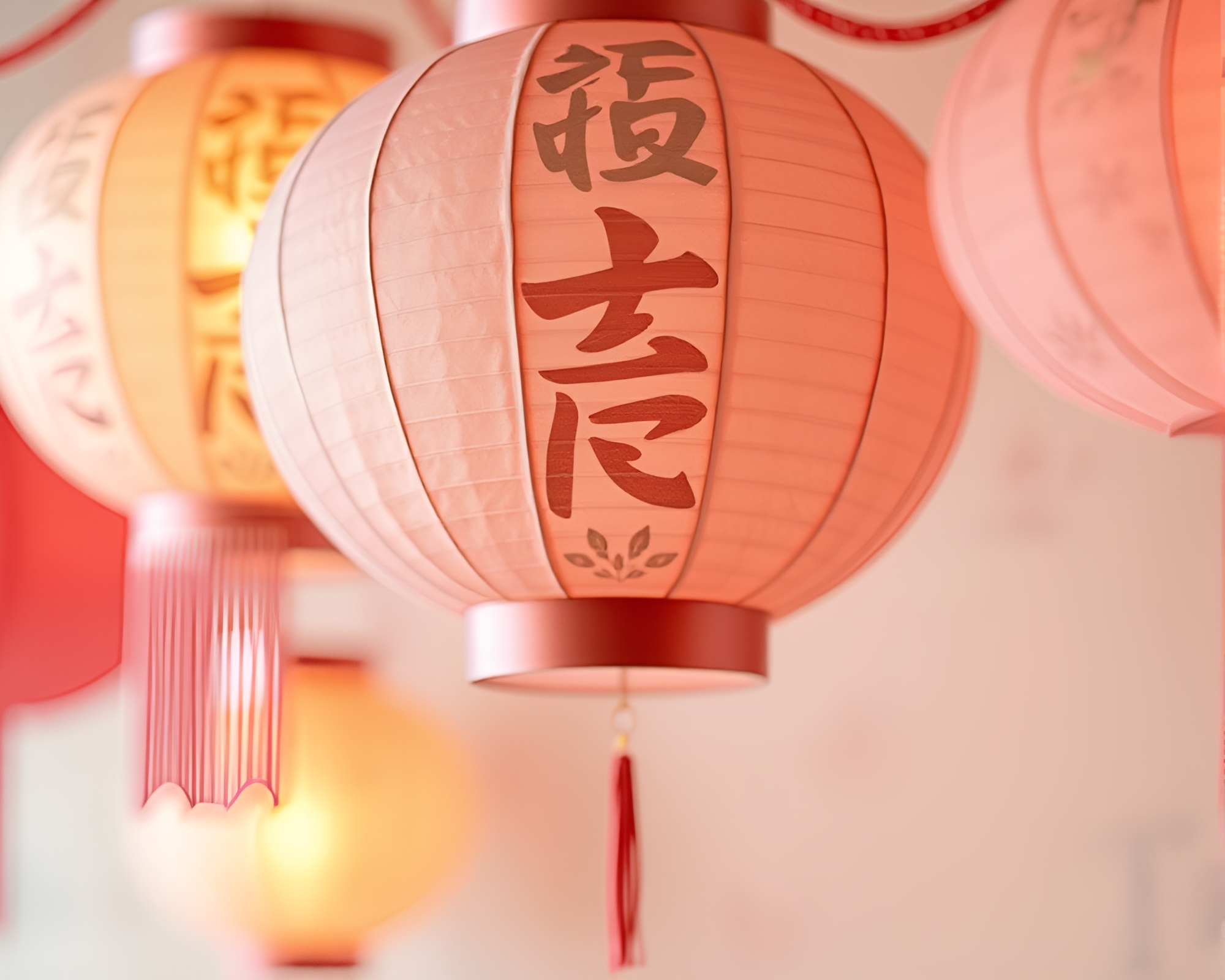 Paper Cutout Paper Lantern Engraved Details Composition – free AI stock image