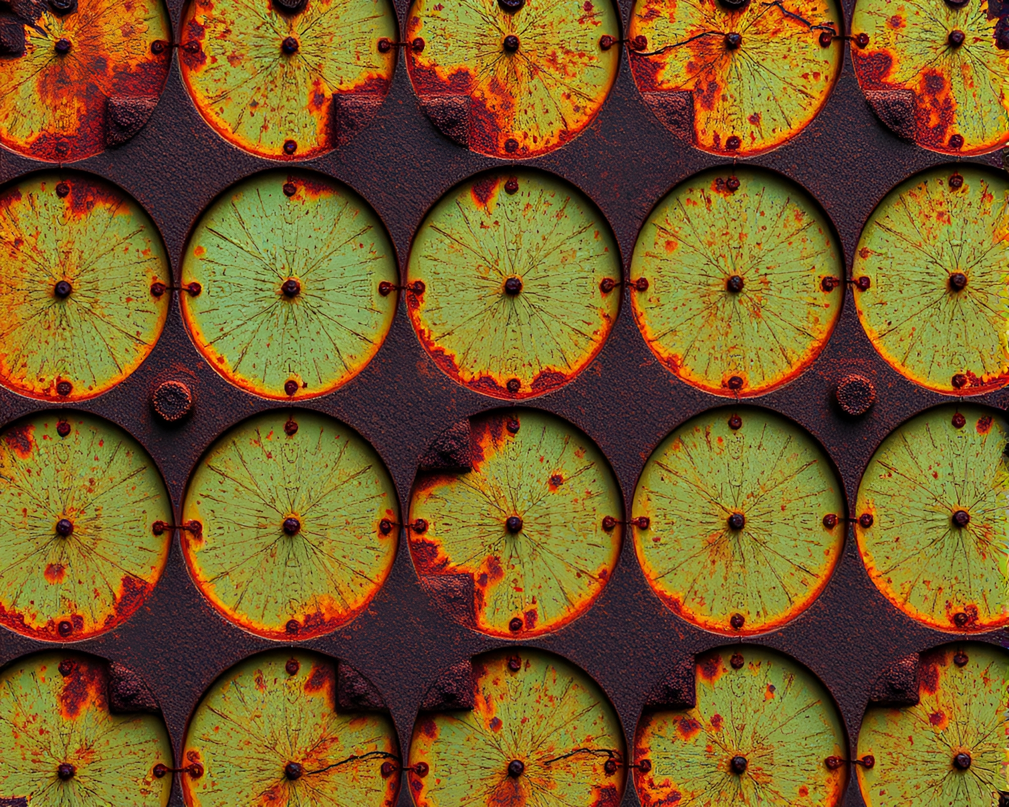 Ethereal Tessellated Thermal Data Visualization – free AI stock image
