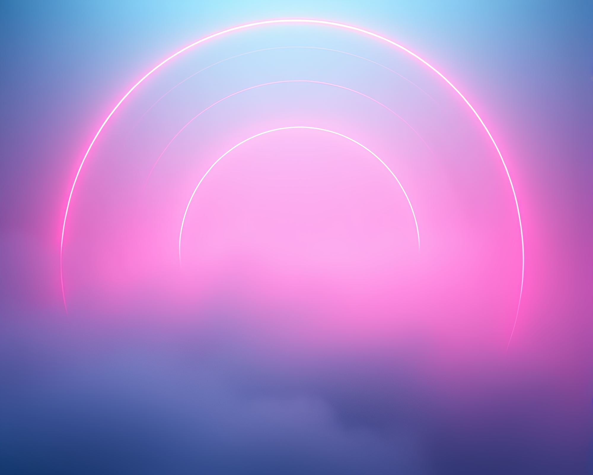 Neon Underwater Dome Amidst Fog Banks – free AI stock image