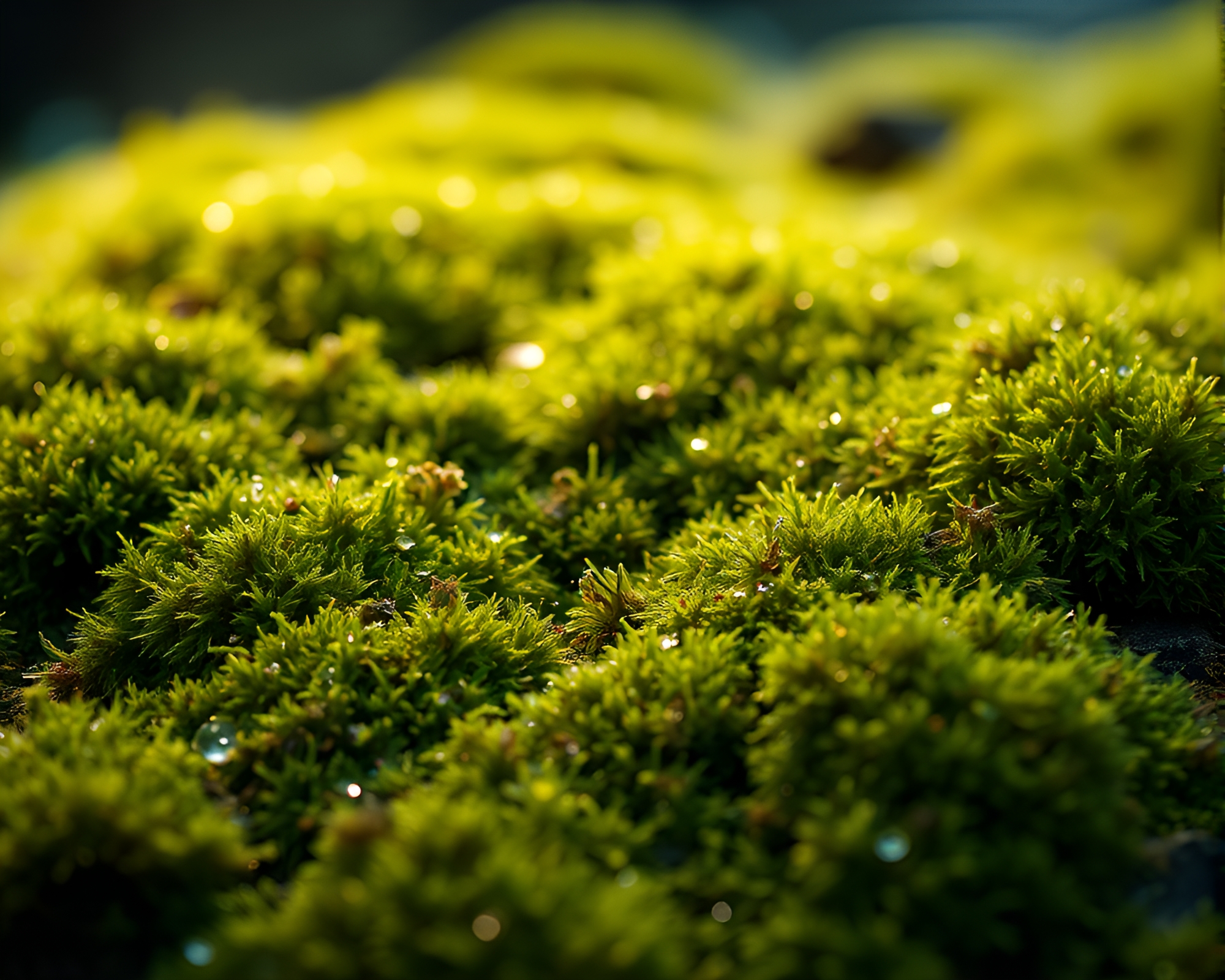 Enchanted Banshee Forest with Holographic Moss – free AI stock image