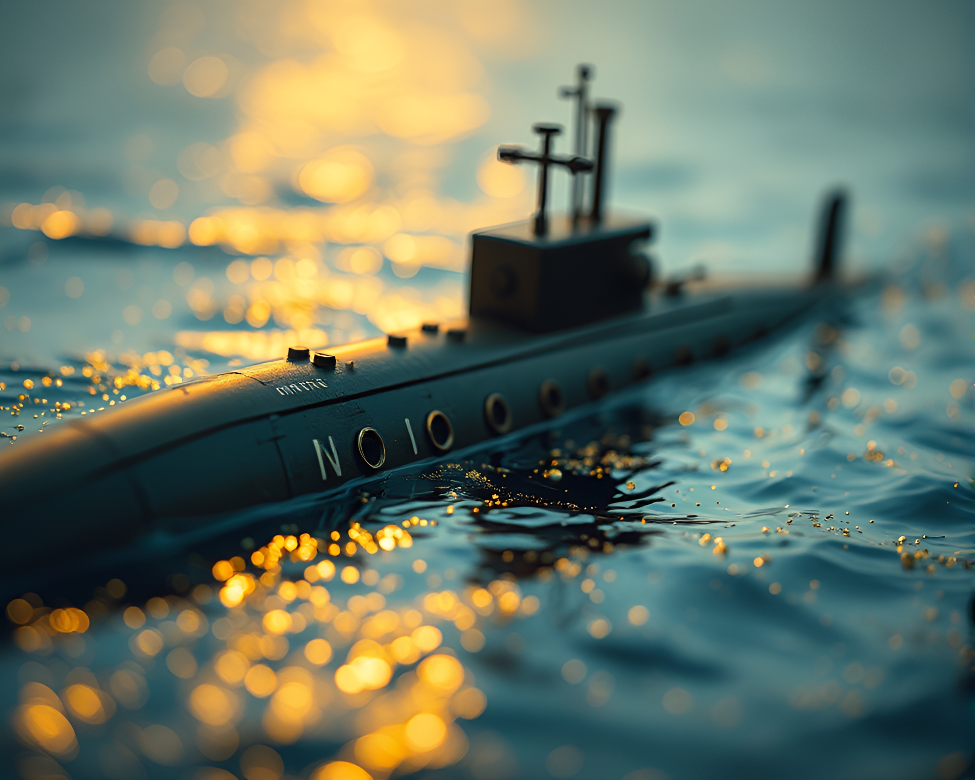 Submarine Exploration: Savannah Golds Close-Up – free AI stock image