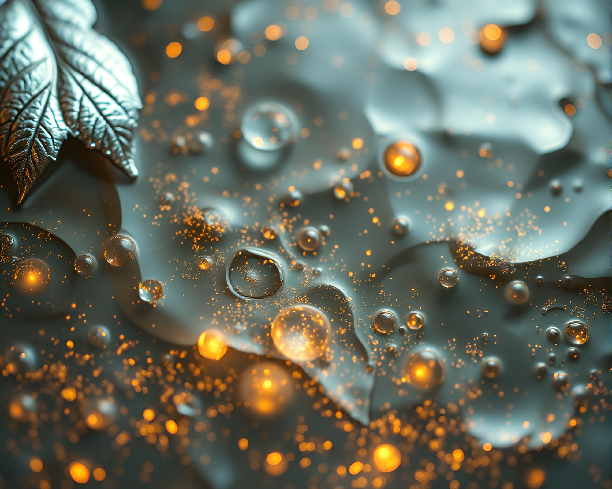 Gilded Nymph Dancing in Fluid Golden Sunset – free AI stock image
