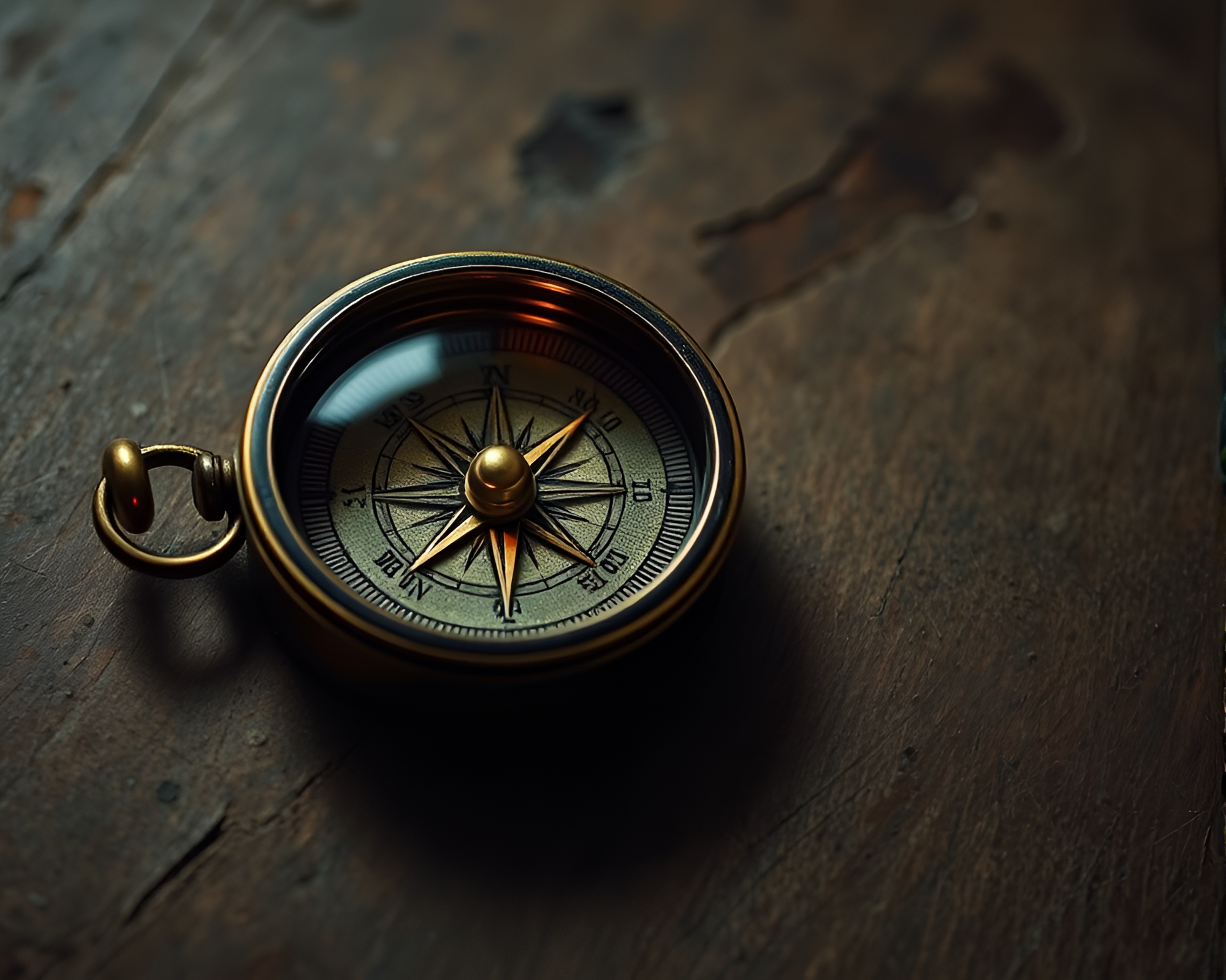 Antique Compass Hatching Light Painting – free AI stock image