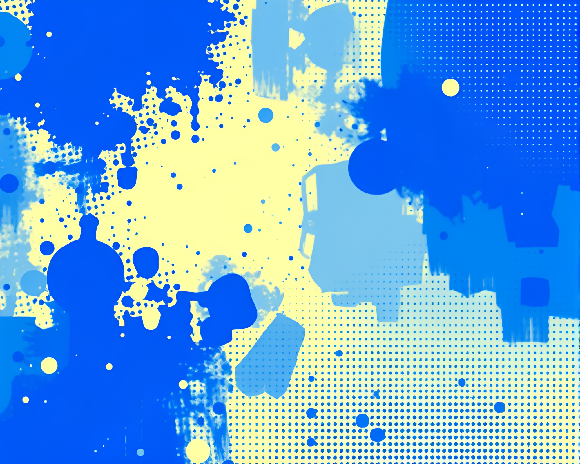 Abstract Vector Halftone Cobalt Blue Gradient Mesh – free AI stock image