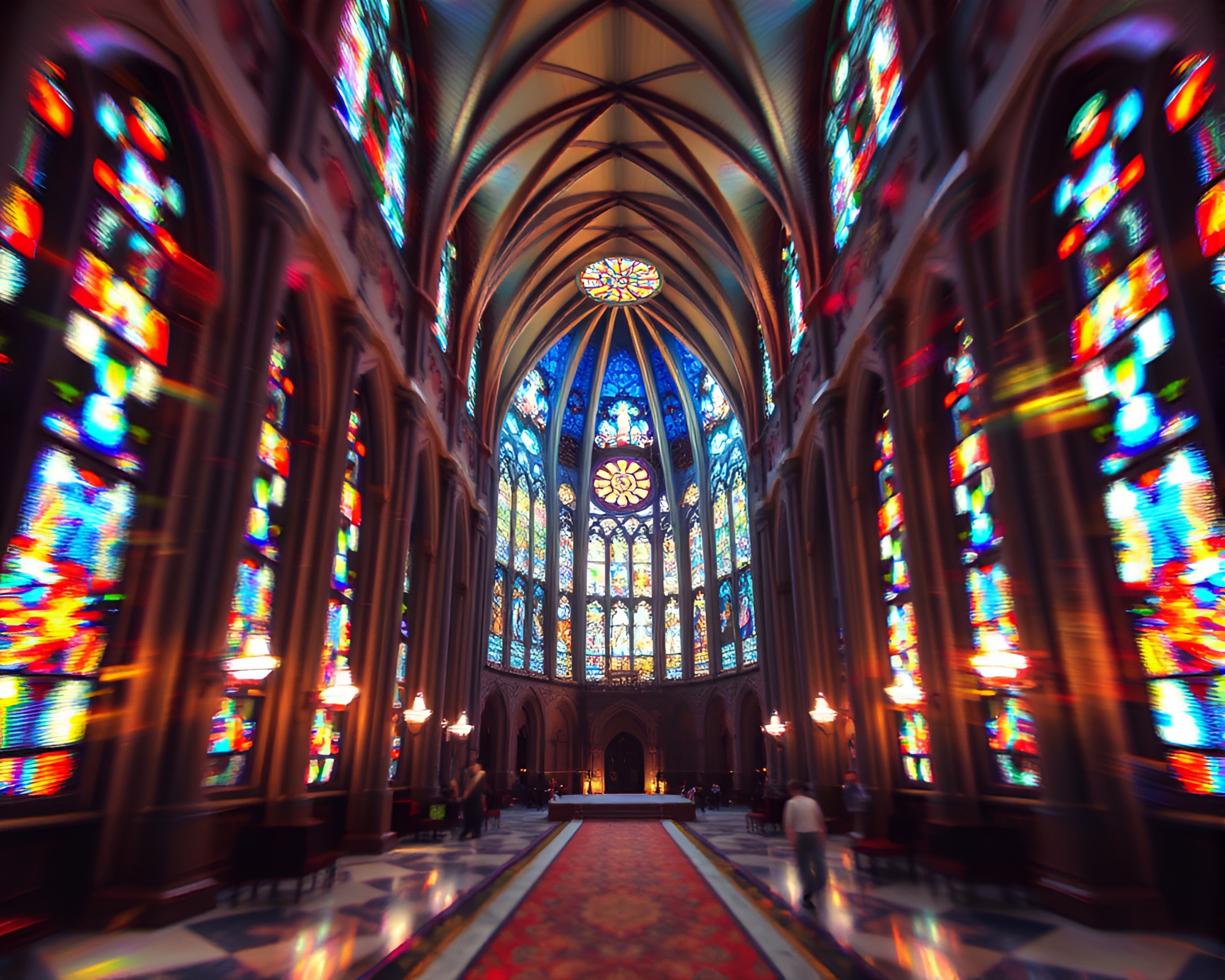 Exploring the Mind Palace: Surreal Architectural Rendering – free AI stock image