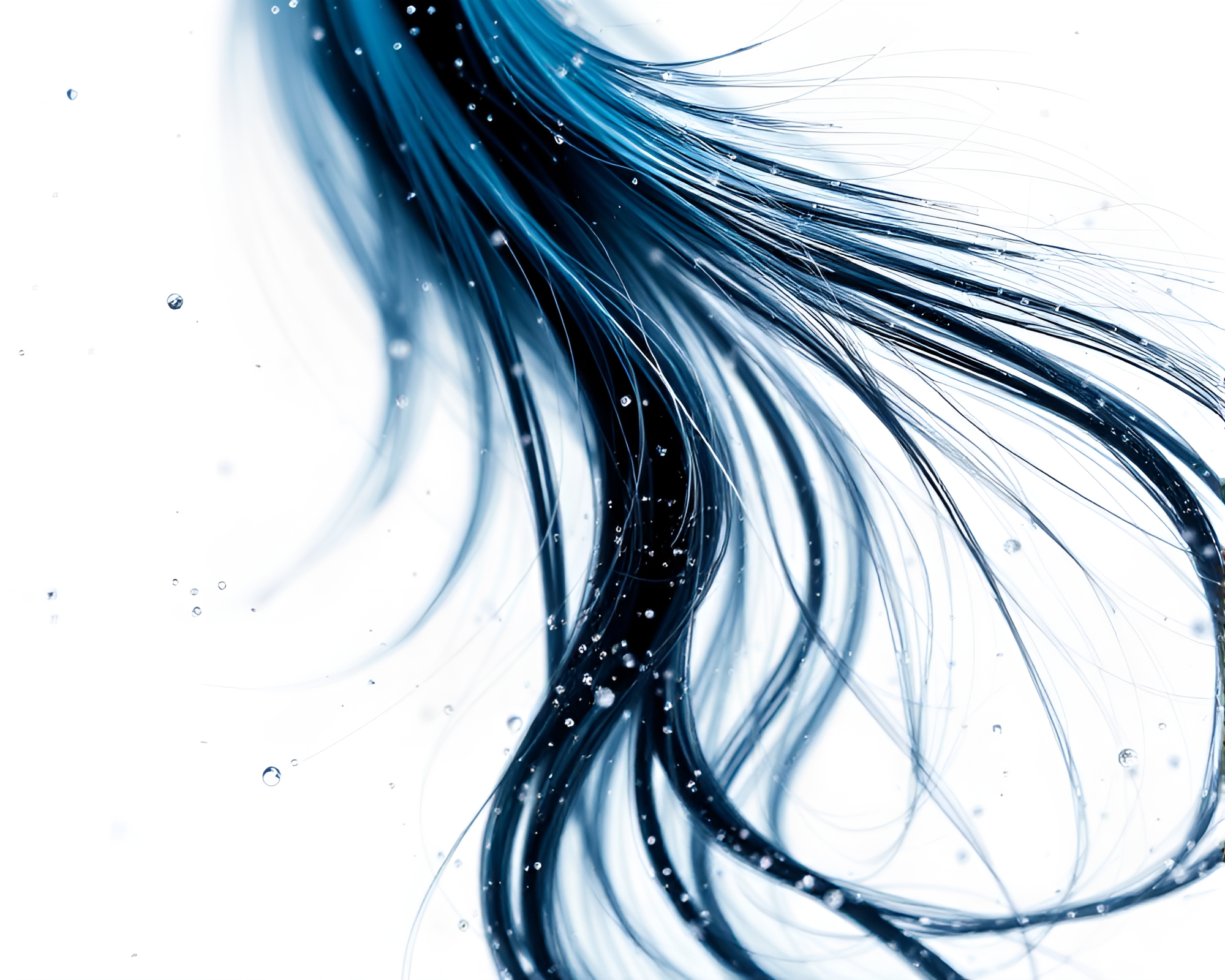 Ethereal Ink Calligraphy in Topaz Light – free AI stock image
