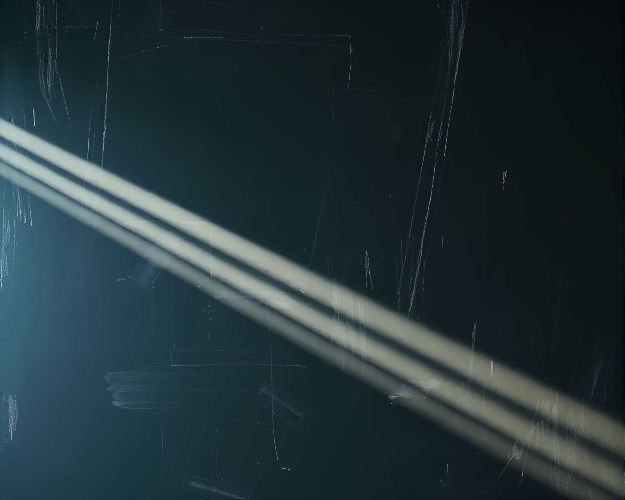 Underwater Chalkboard Discovery with Ethereal Light Rays – free AI stock image