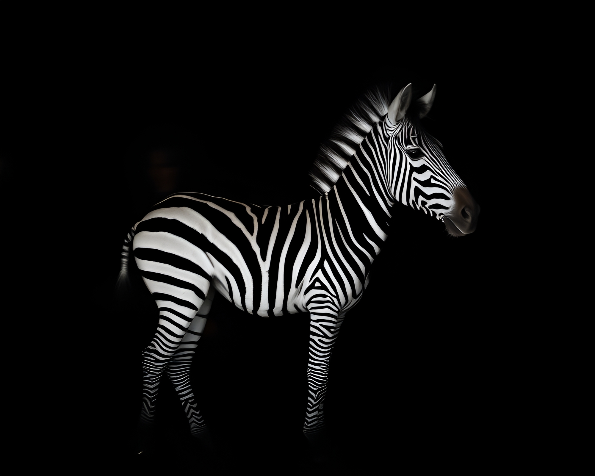 Abstract Zebra Stitched Long Exposure Photography – free AI stock image