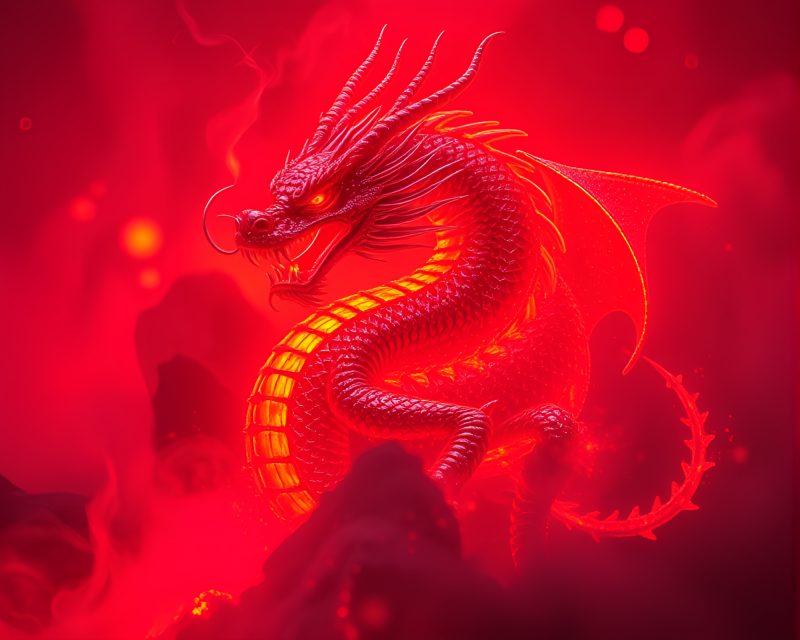 Inferno Dragon – free AI stock image
