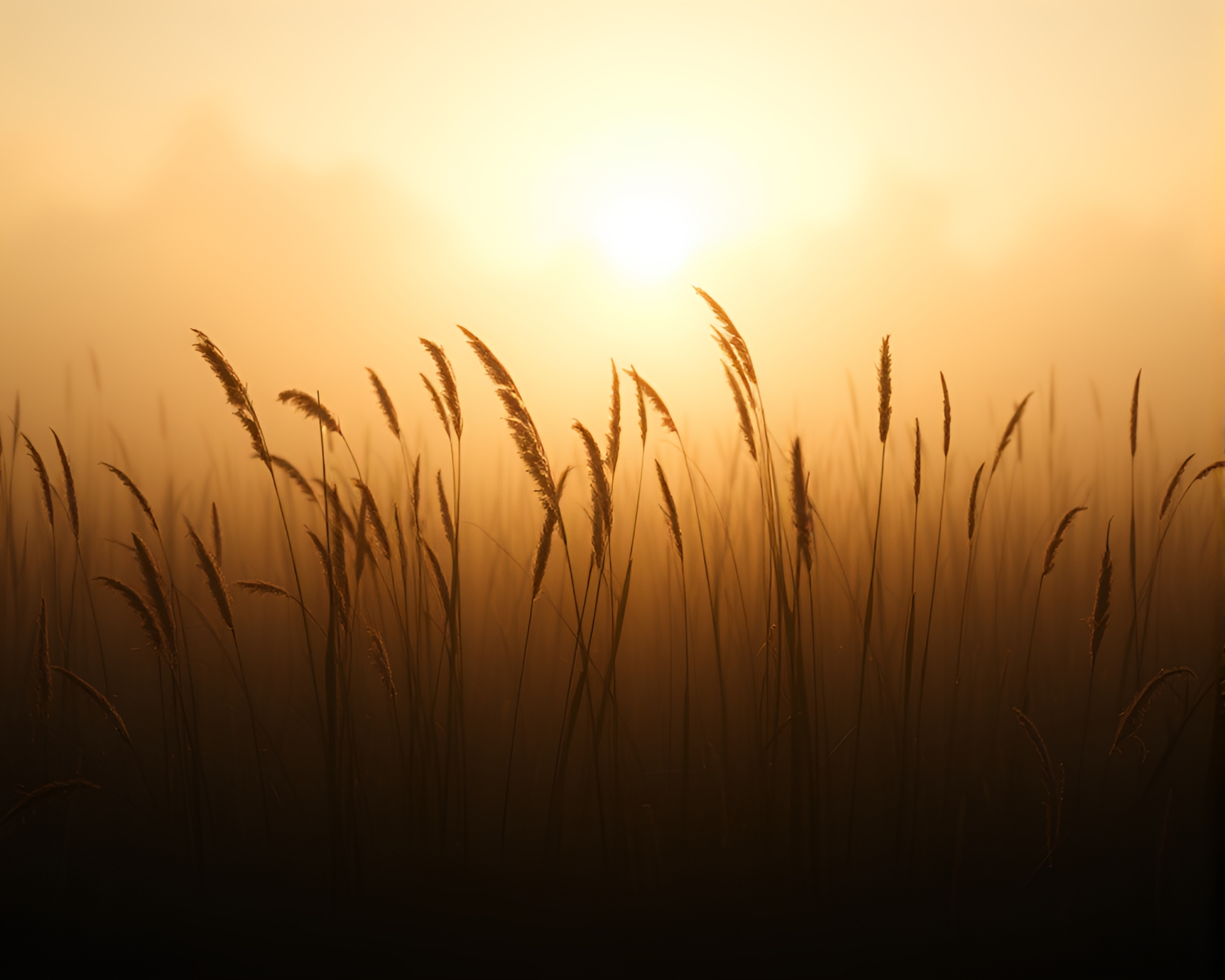Majestic Savannah Silhouette in Soft Misty Fog – free AI stock image