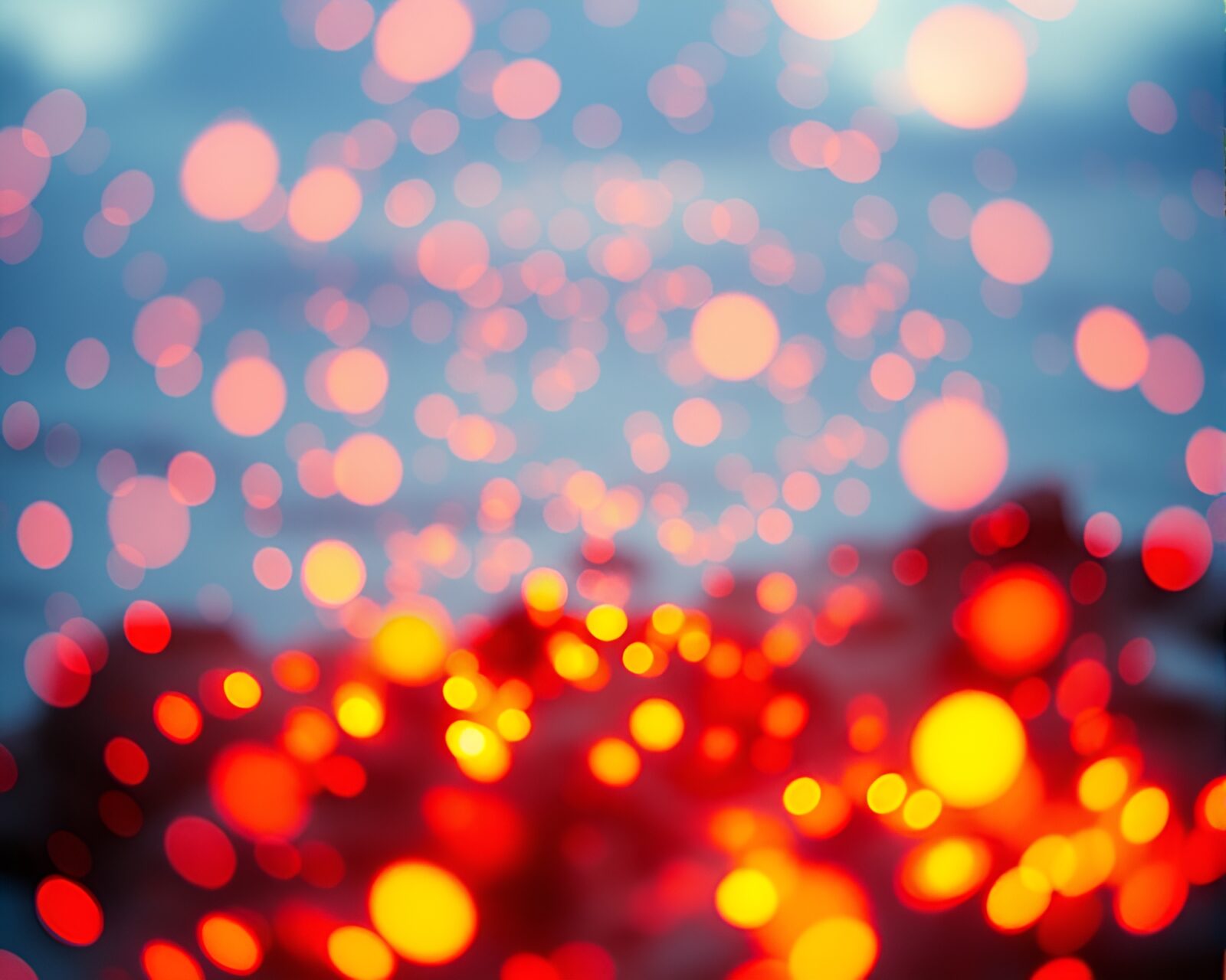 Vivid image of embers swirling above vibrant coral reef