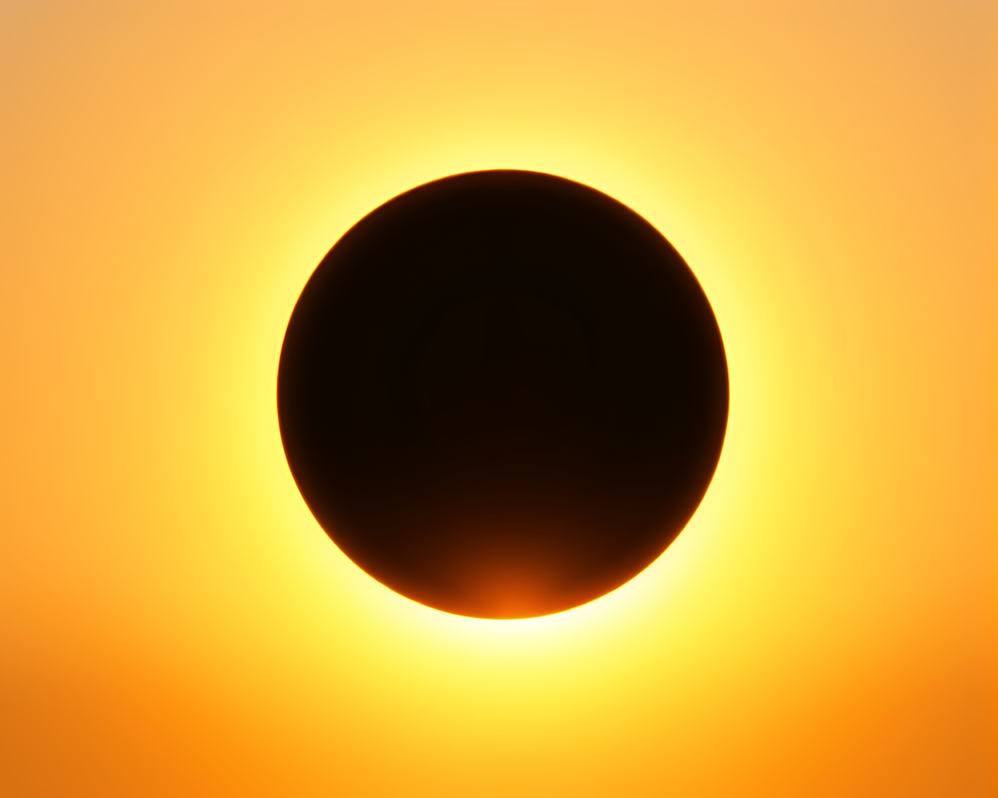 Cool Dawn Solar Eclipse 16-Bit Scene – free AI stock image