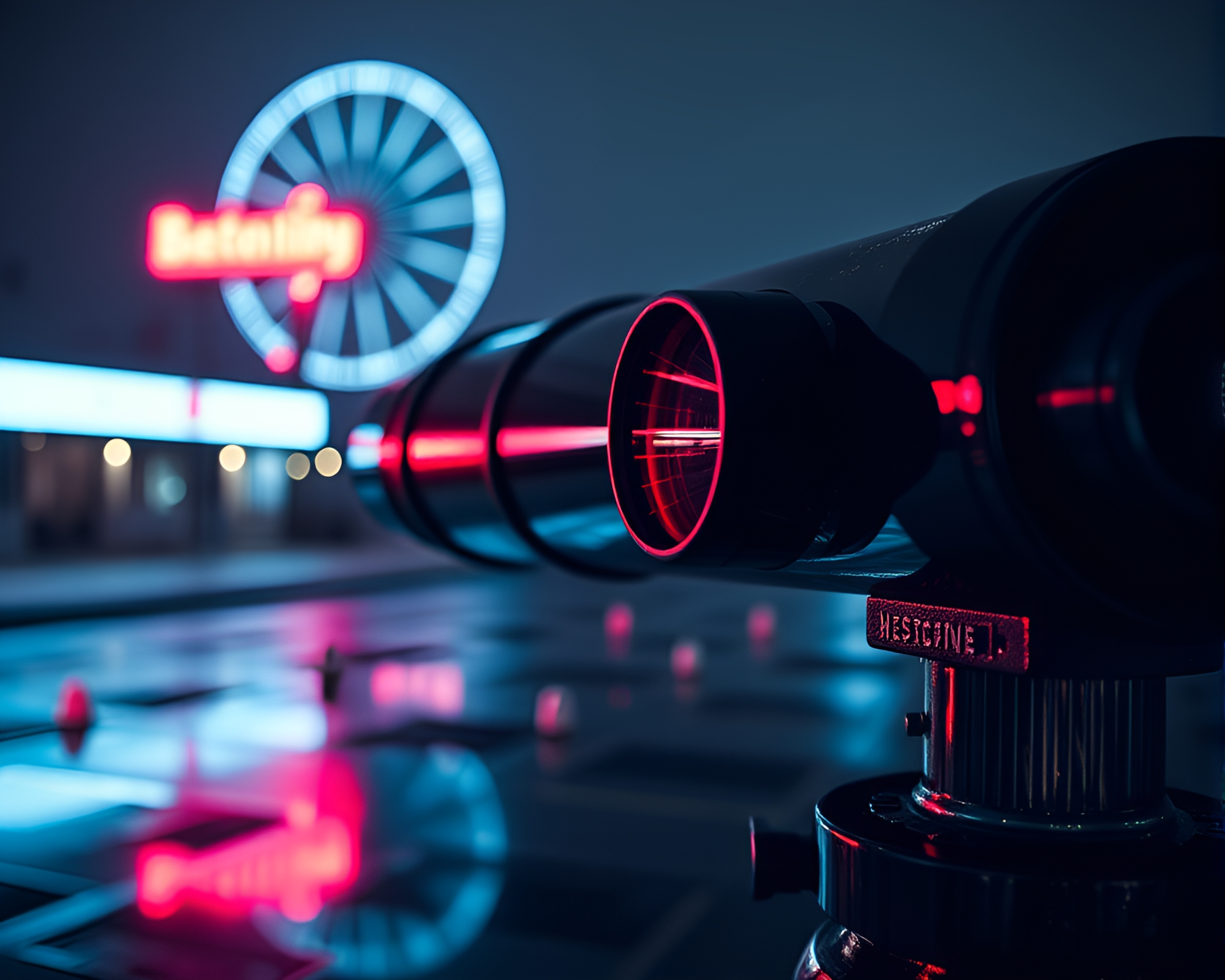 Vintage Telescope in Ambient Gray Light – free AI stock image