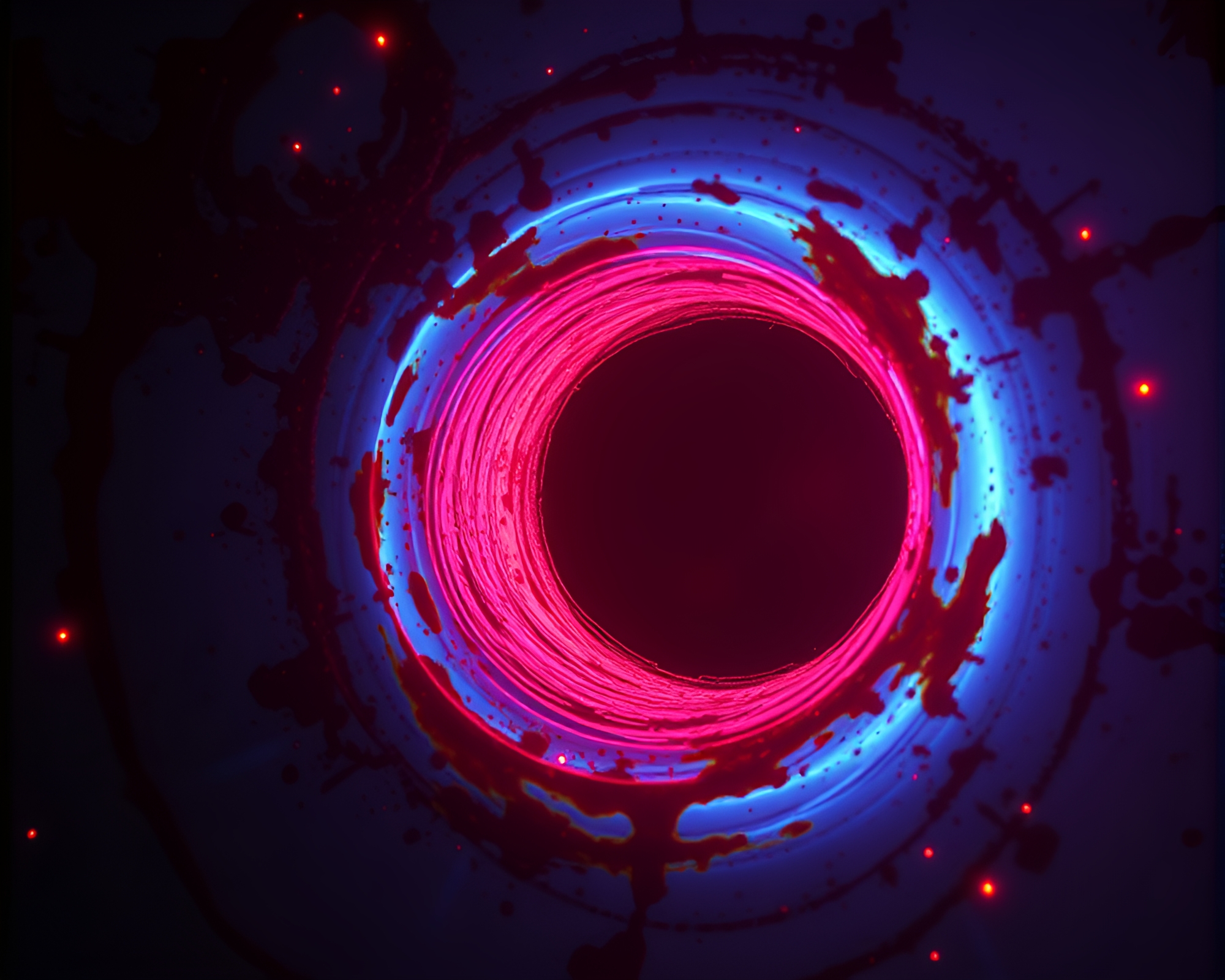 Ethereal Wormhole Generator in Stop-Motion Animation – free AI stock image