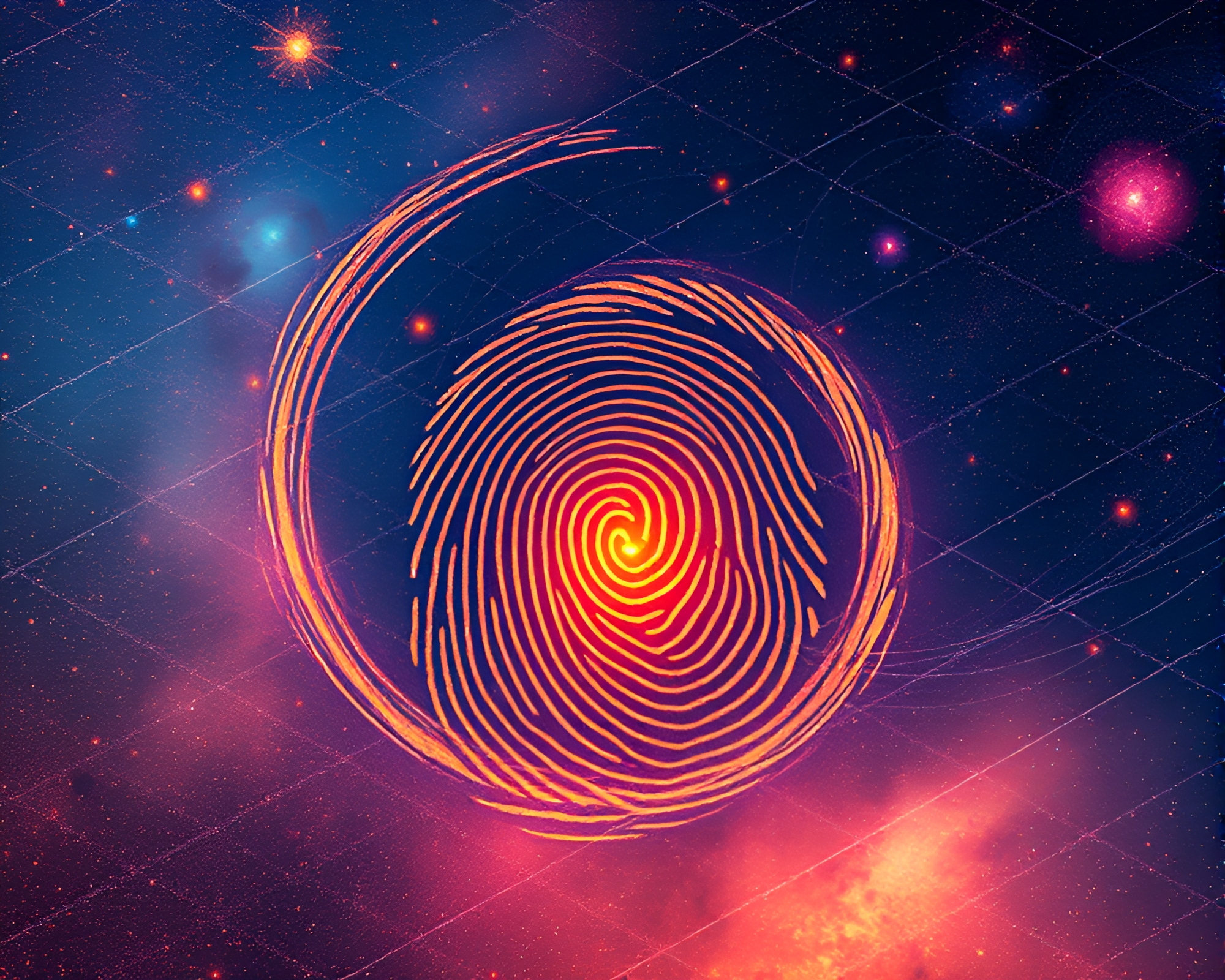 Solar Swirl: Medical Illustration of Cosmic Dust Fingerprint – free AI stock image
