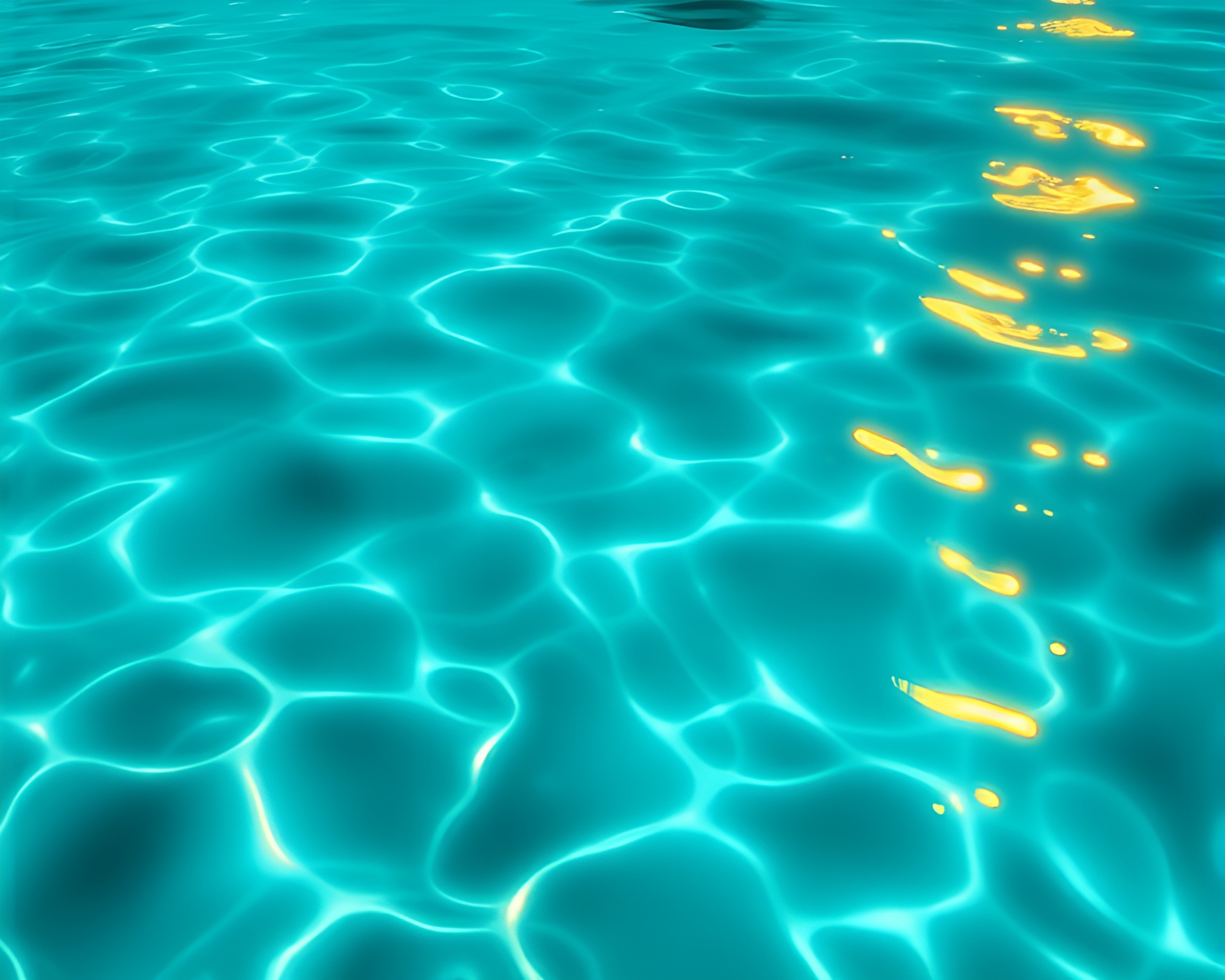Submersible Gilded Highlights: A Trompe-l’oeil Underwater Oasis – free AI stock image