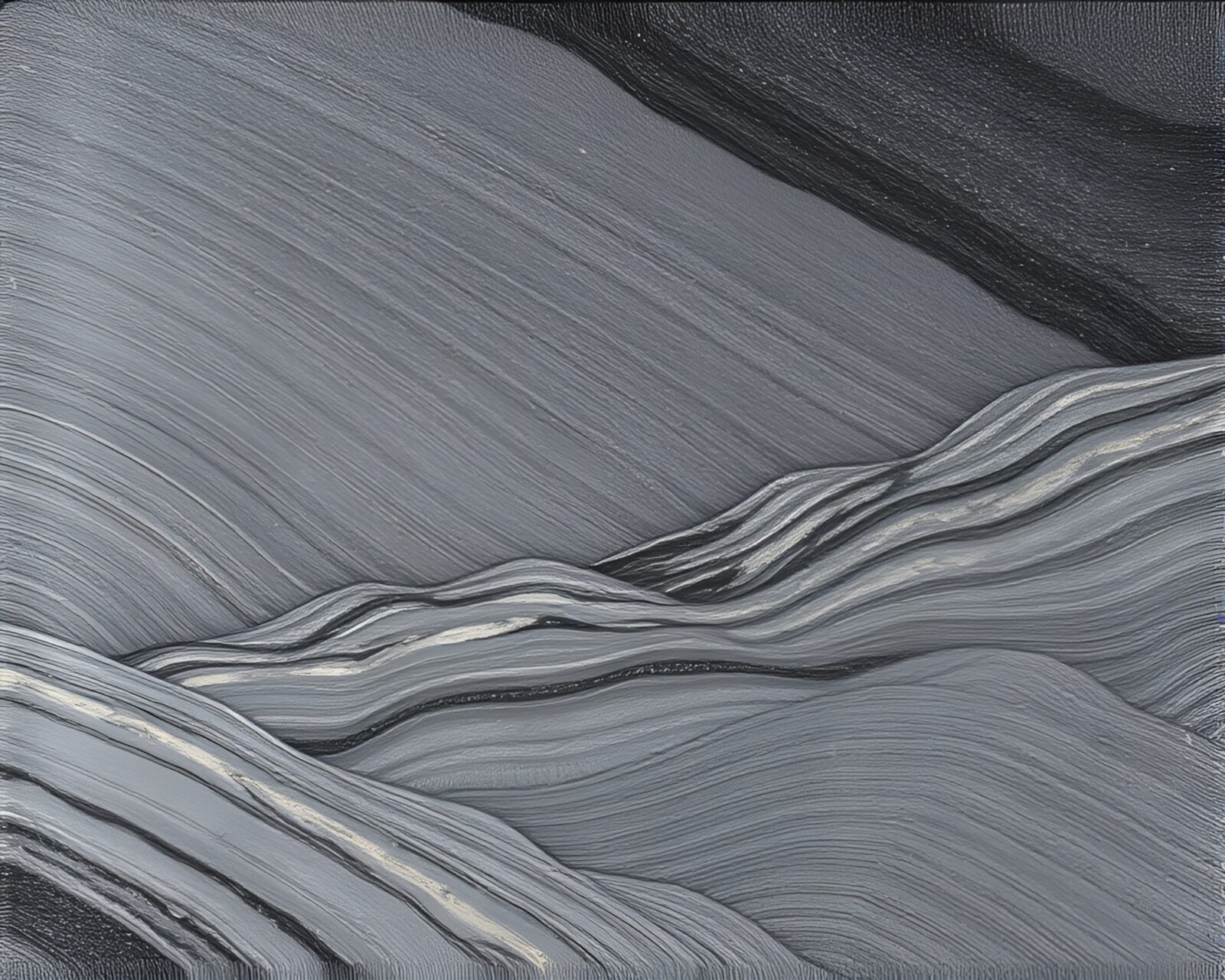 A serene valley with leading lines under a warm topaz glow