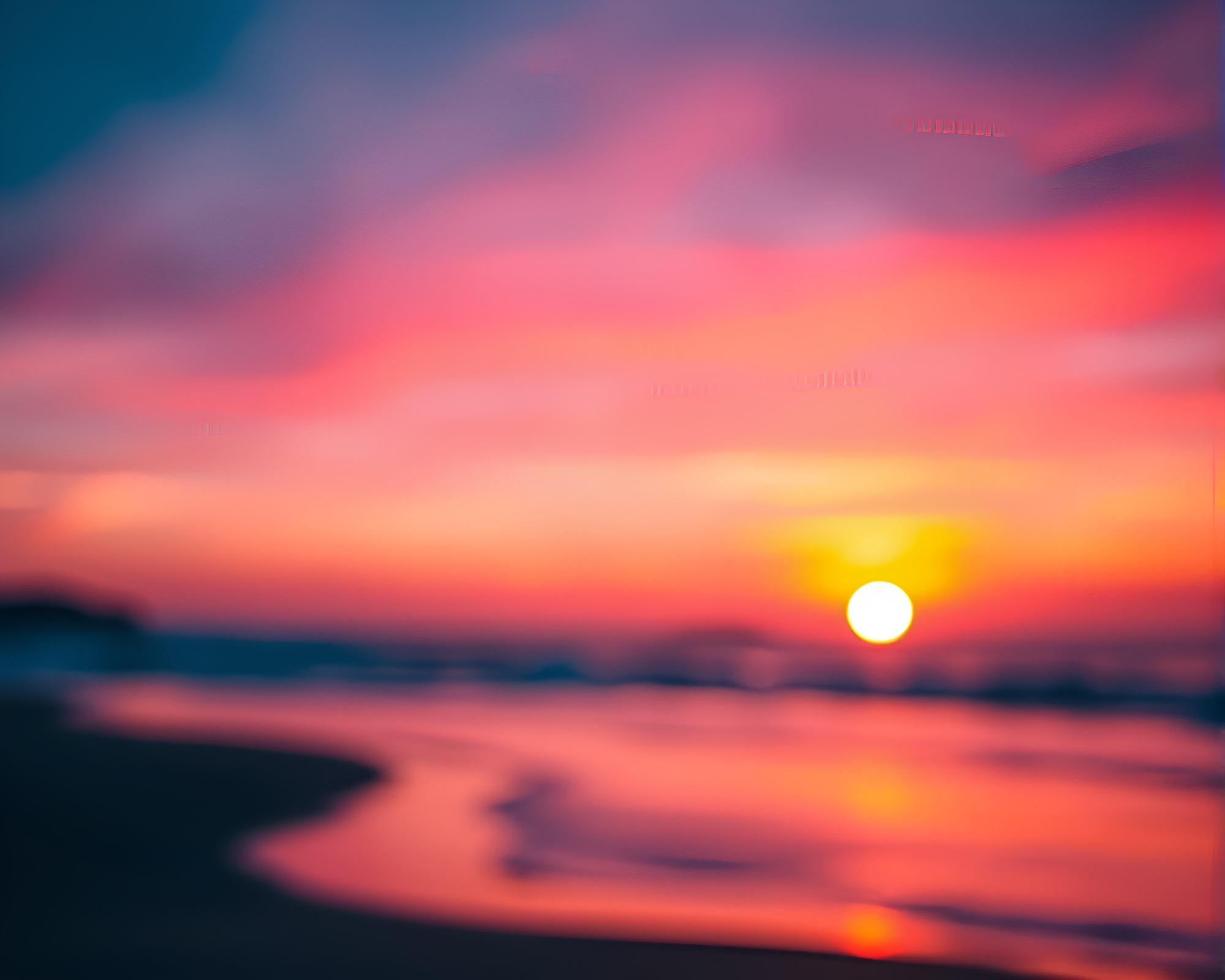 Vaporwave Sunset: Neon Pastel Dreamscape – free AI stock image