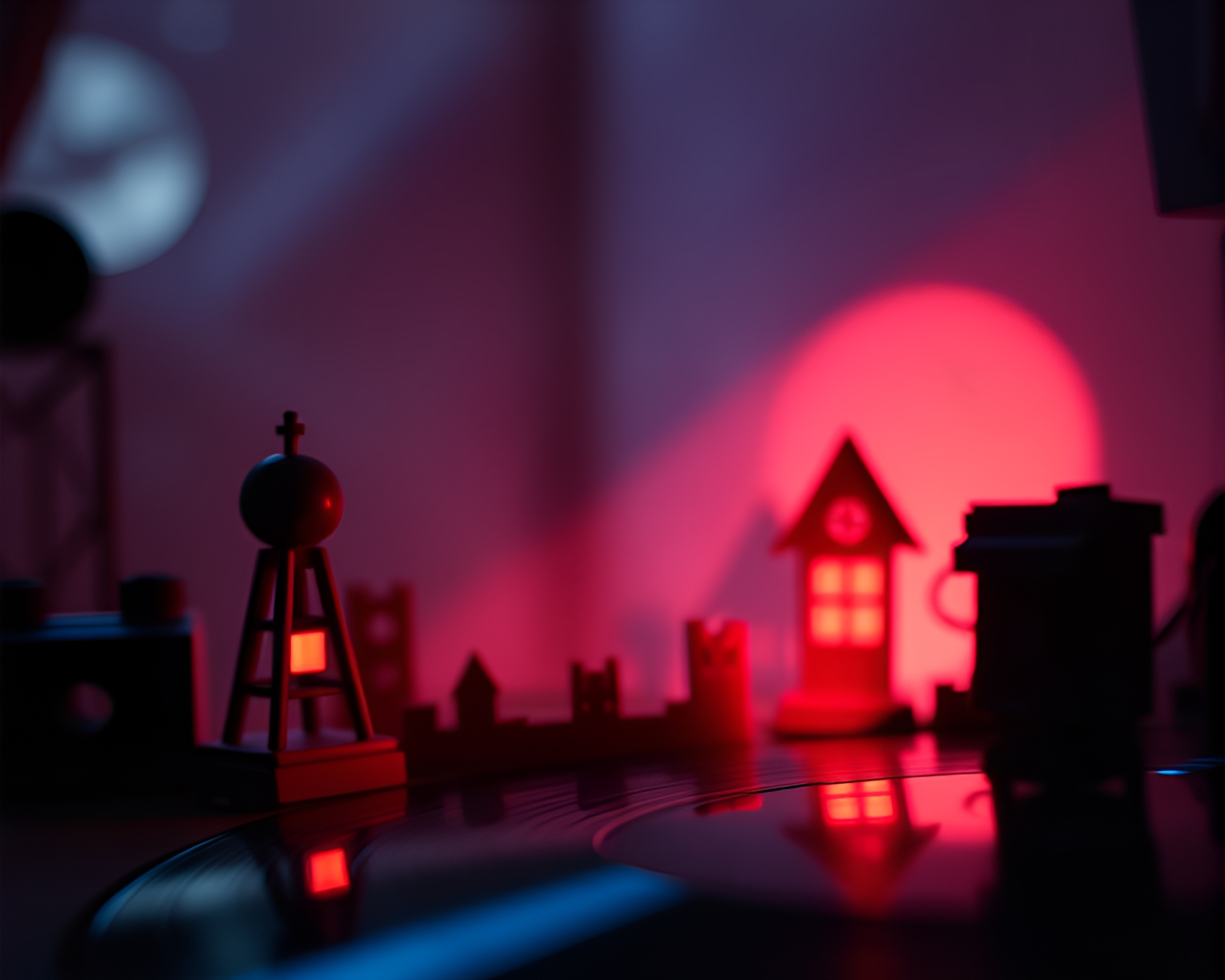 Necromantic Vinyl Record Revival in Stop-Motion – free AI stock image