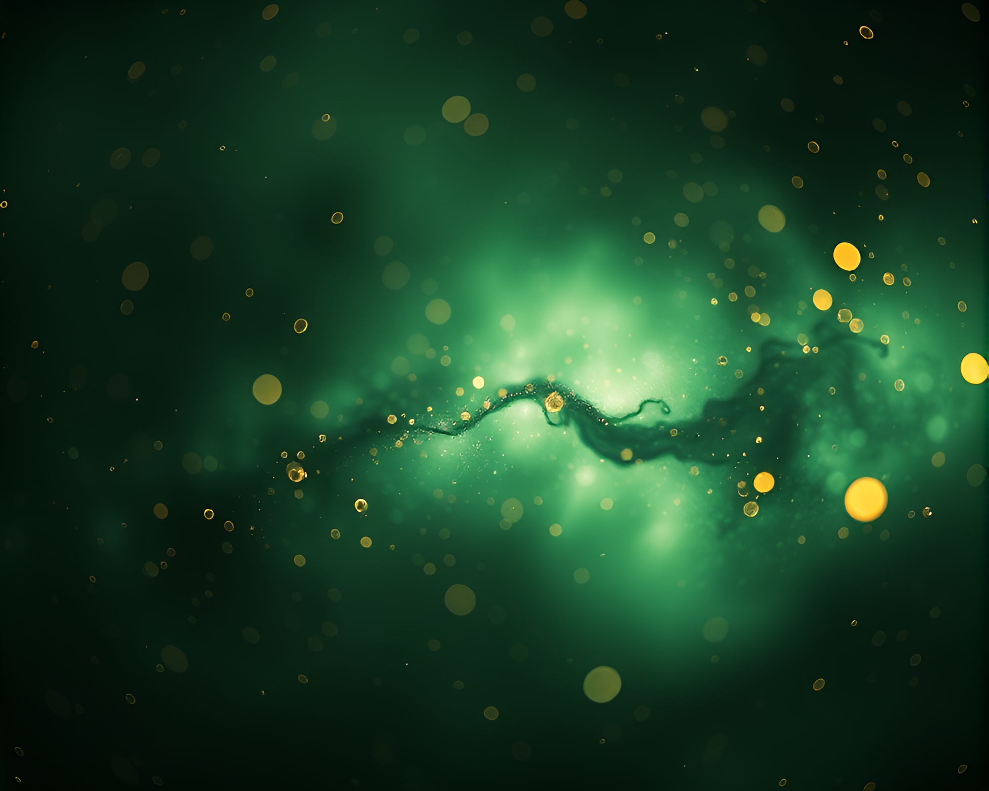 Gilded Nebula Glow – free AI stock image