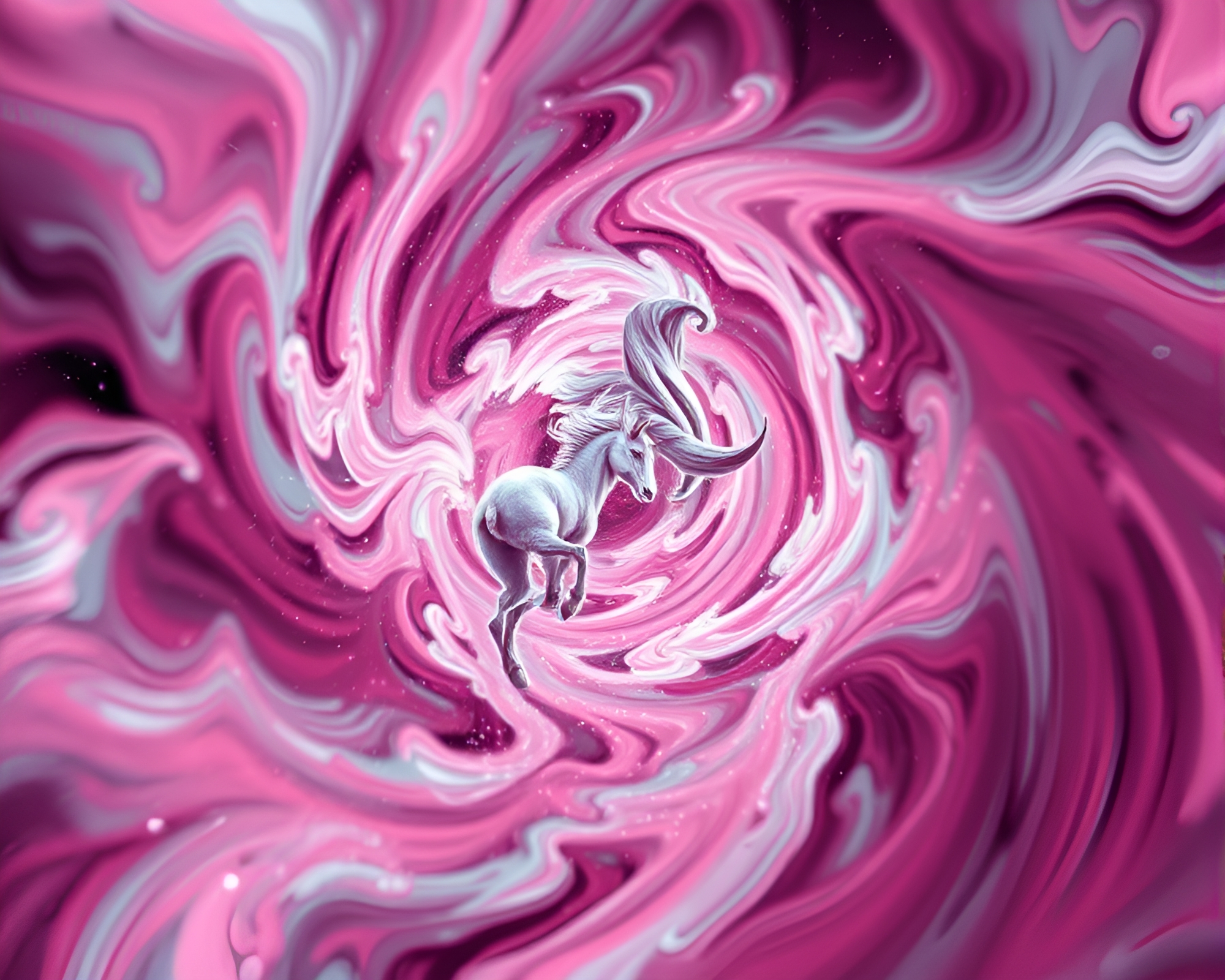 Mystical Centaur in Glitch Vortex – free AI stock image