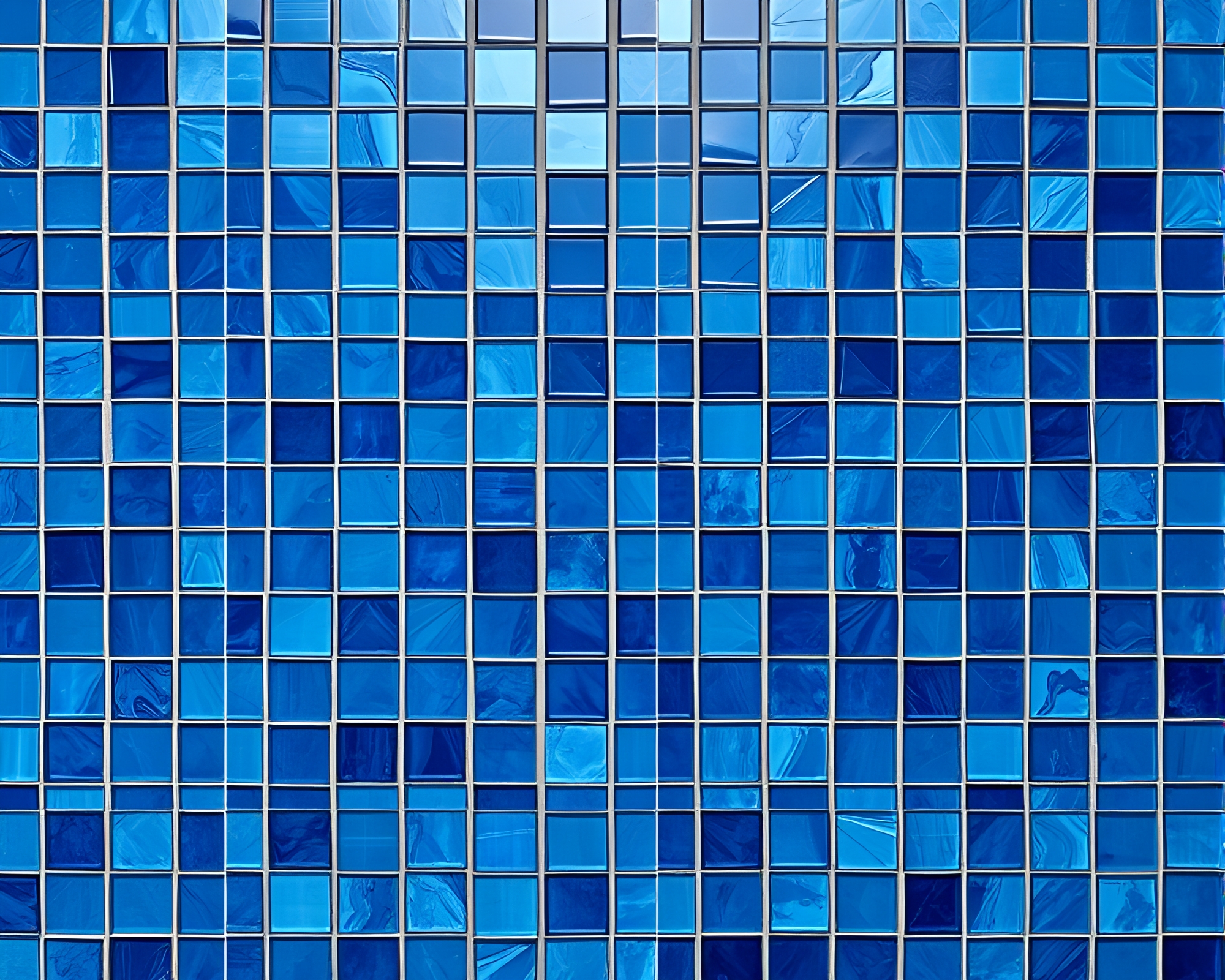 Sapphire Sea Plane Mosaic Tiling Adventure – free AI stock image
