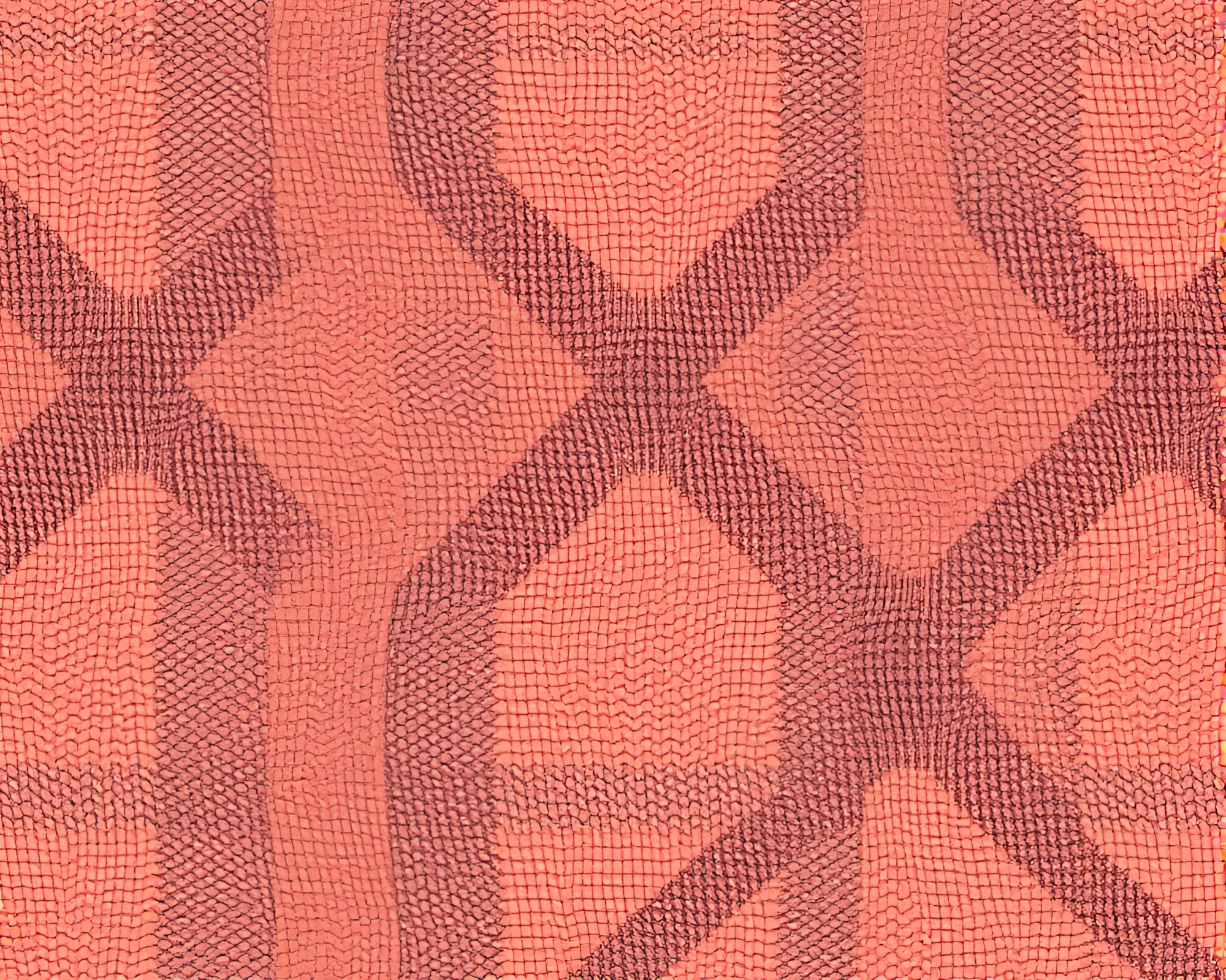 Checkered Tundra: Peachy Glow Landscape – free AI stock image