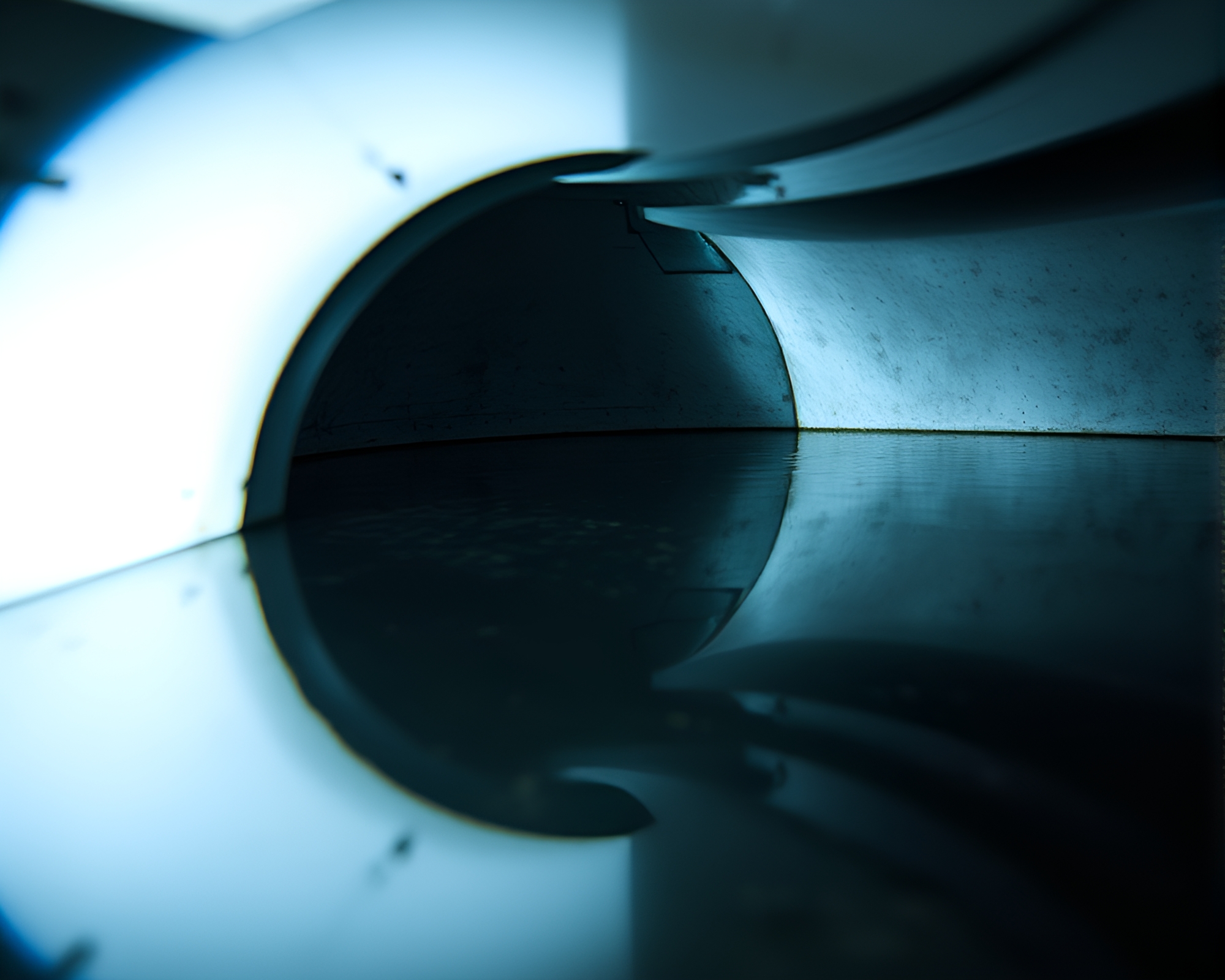 Underwater Dome Puddle Reflection with Rim Lighting – free AI stock image