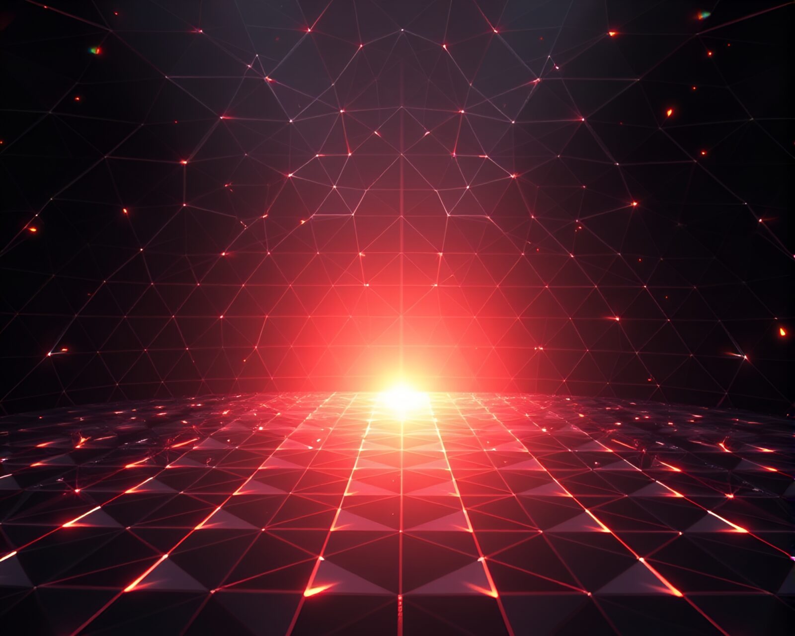 Photorealistic image of spotlight focused augmented reality overlay