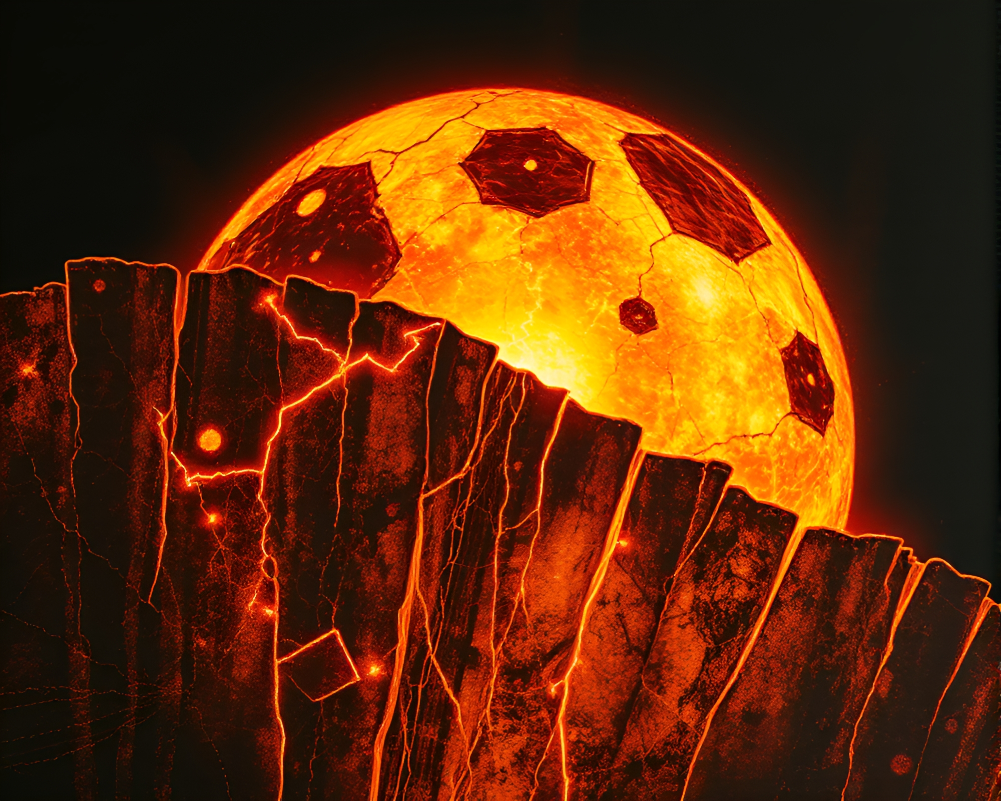 Desolate Cliff Landscape with Fractal Glow – free AI stock image