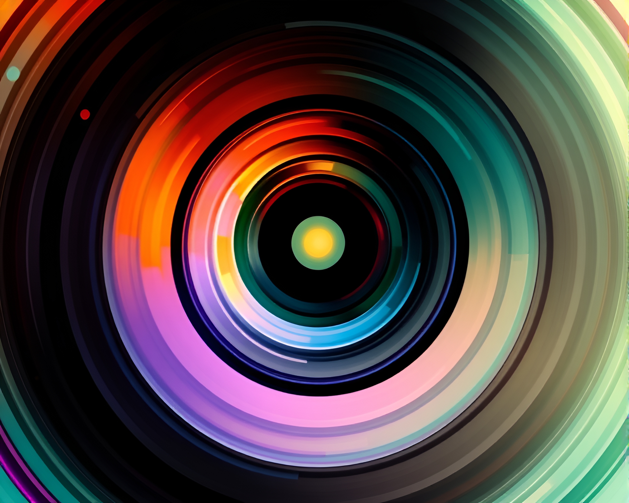 Abstract Vector Art: Thermal Circles – free AI stock image