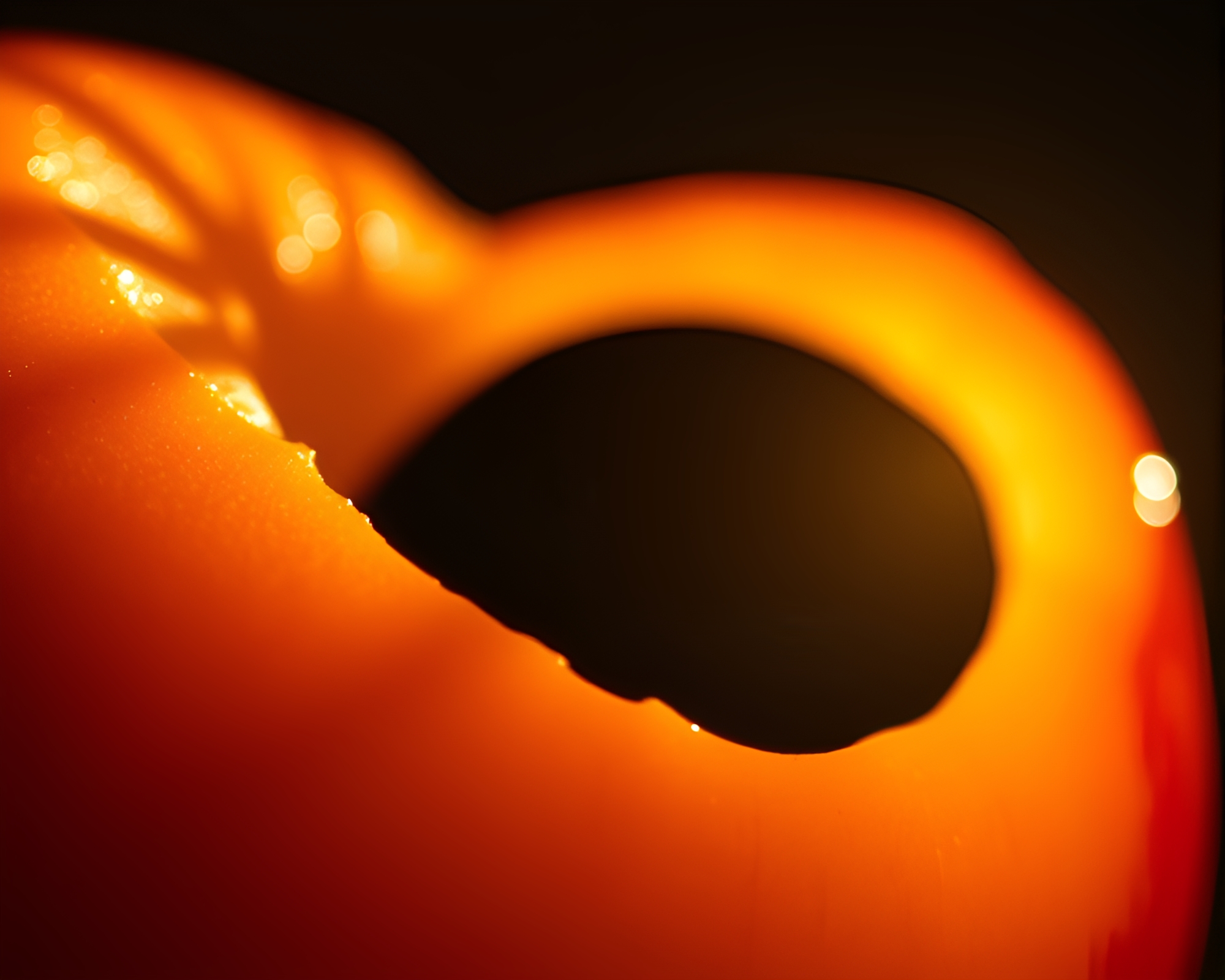 Op Art Eclipse Shadow Apple Cider Macro Detail – free AI stock image