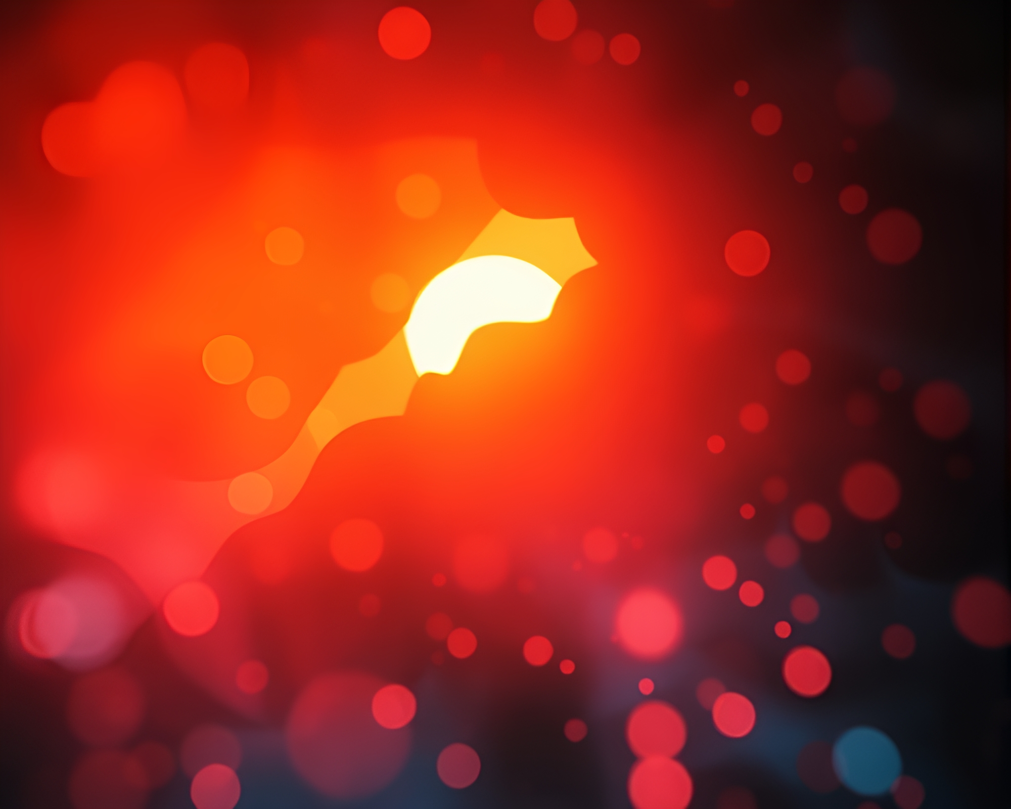Sunset Cavern with Vibrant Light Leaks Algorithmic Art – free AI stock image