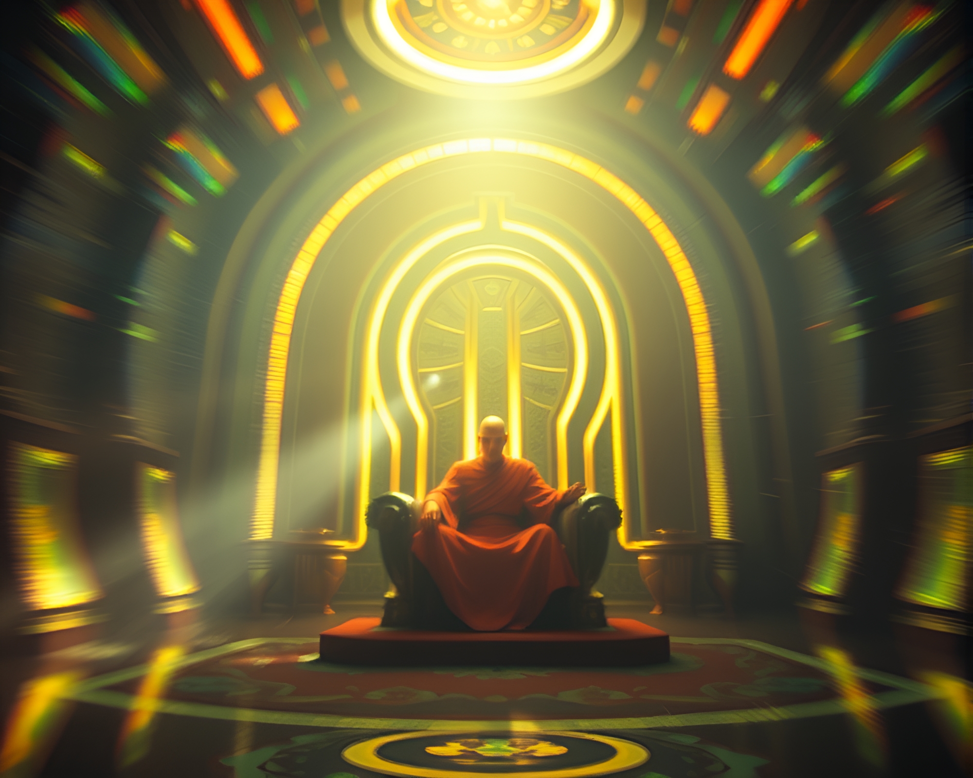 Pixel Art Smart Contact Lens in Throne Room Glow – free AI stock image