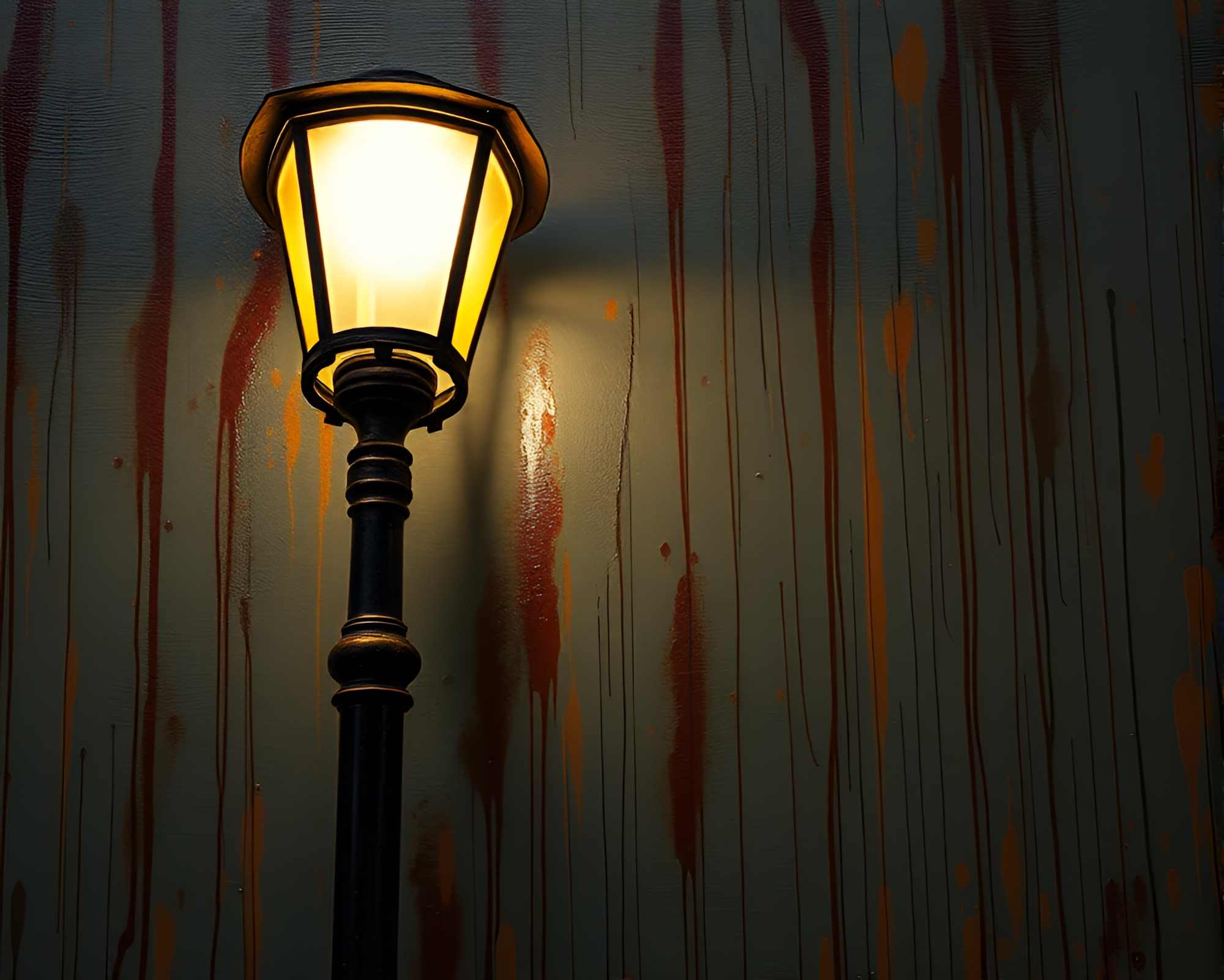 Ethereal Banshee haunting urban streets with rusted glow – free AI stock image
