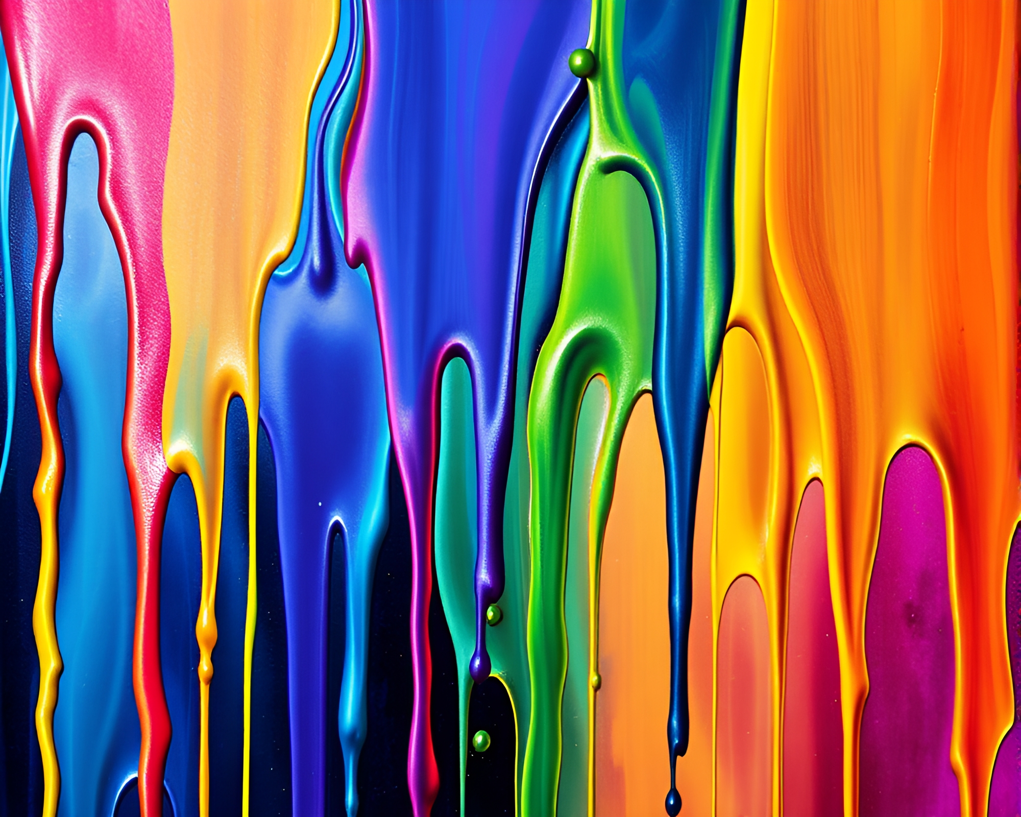 Surreal Manga Ribbon Dance in Colorful Spray Paint – free AI stock image