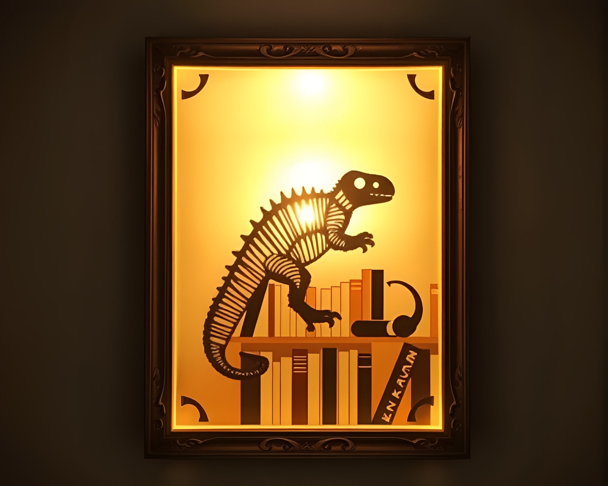 Armadillo in Stencil Art Library Frame – free AI stock image