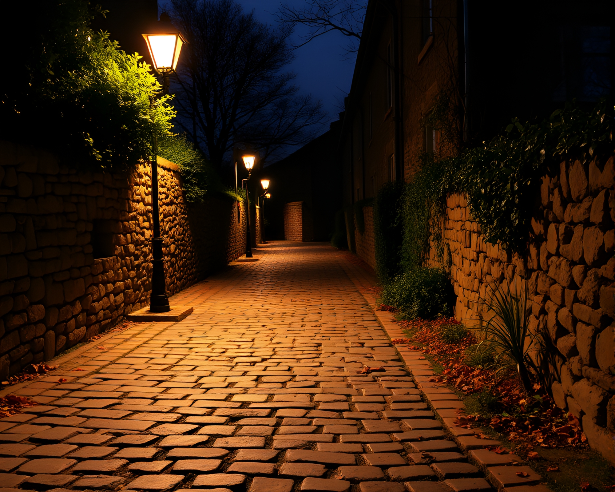Sloth relaxing on cobblestone path under tranquil lighting – free AI stock image