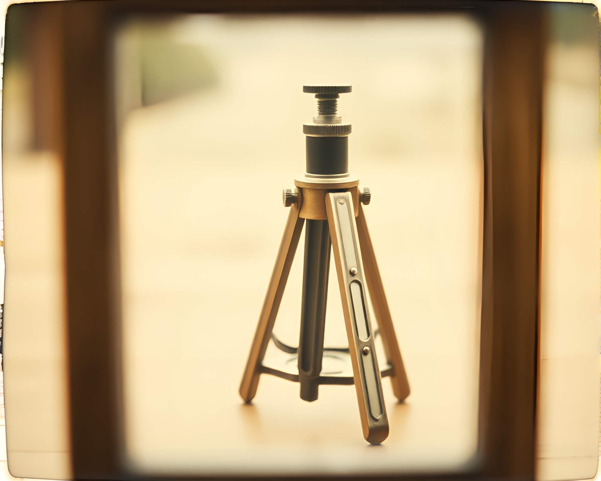 Vintage Sextant in Antique Frame Within Frame Composition – free AI stock image